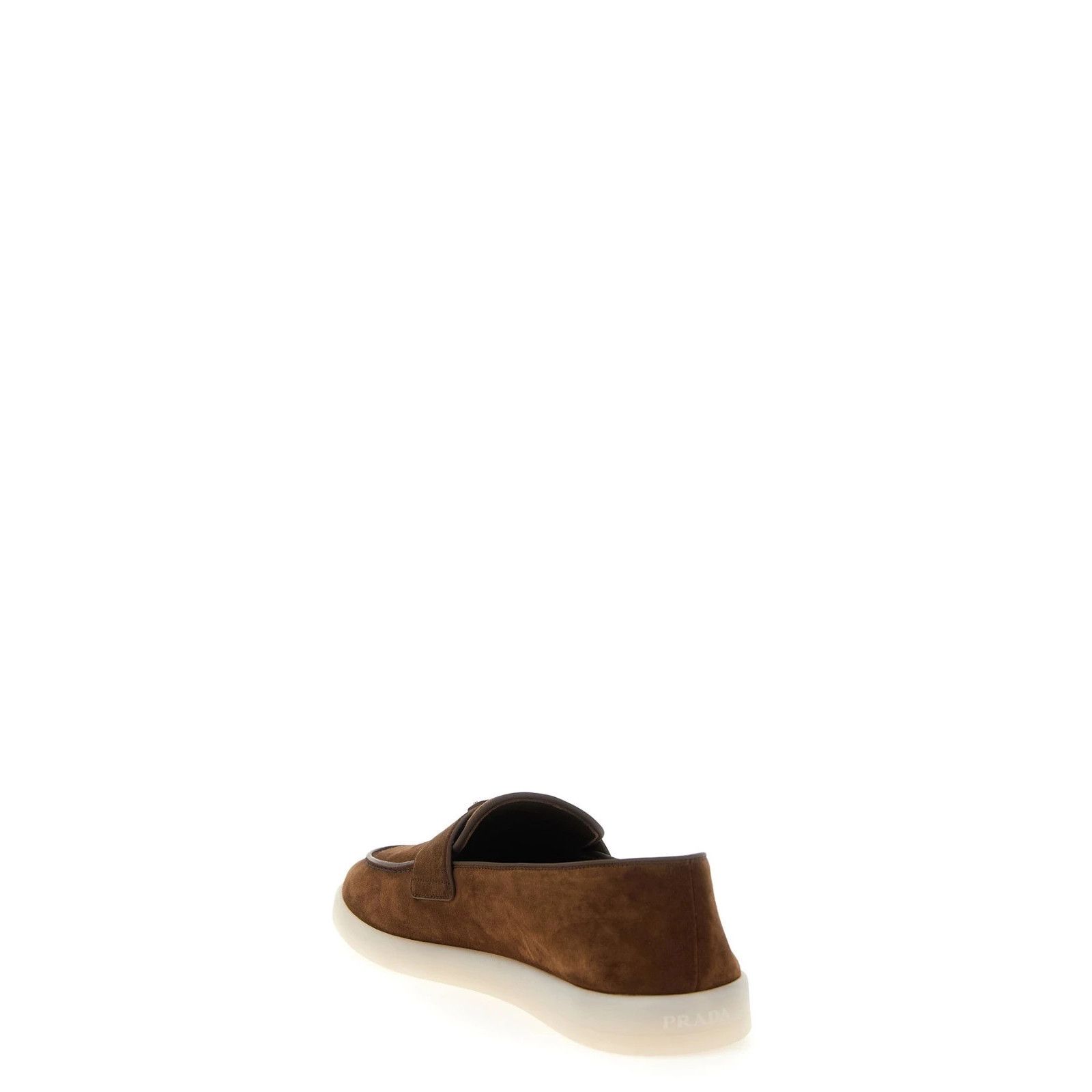 Prada PRADA Cocoa Brown Suede Loafers New & Authentic (Men's size: Size US 10 / EU 43 - 3 Thumbnail