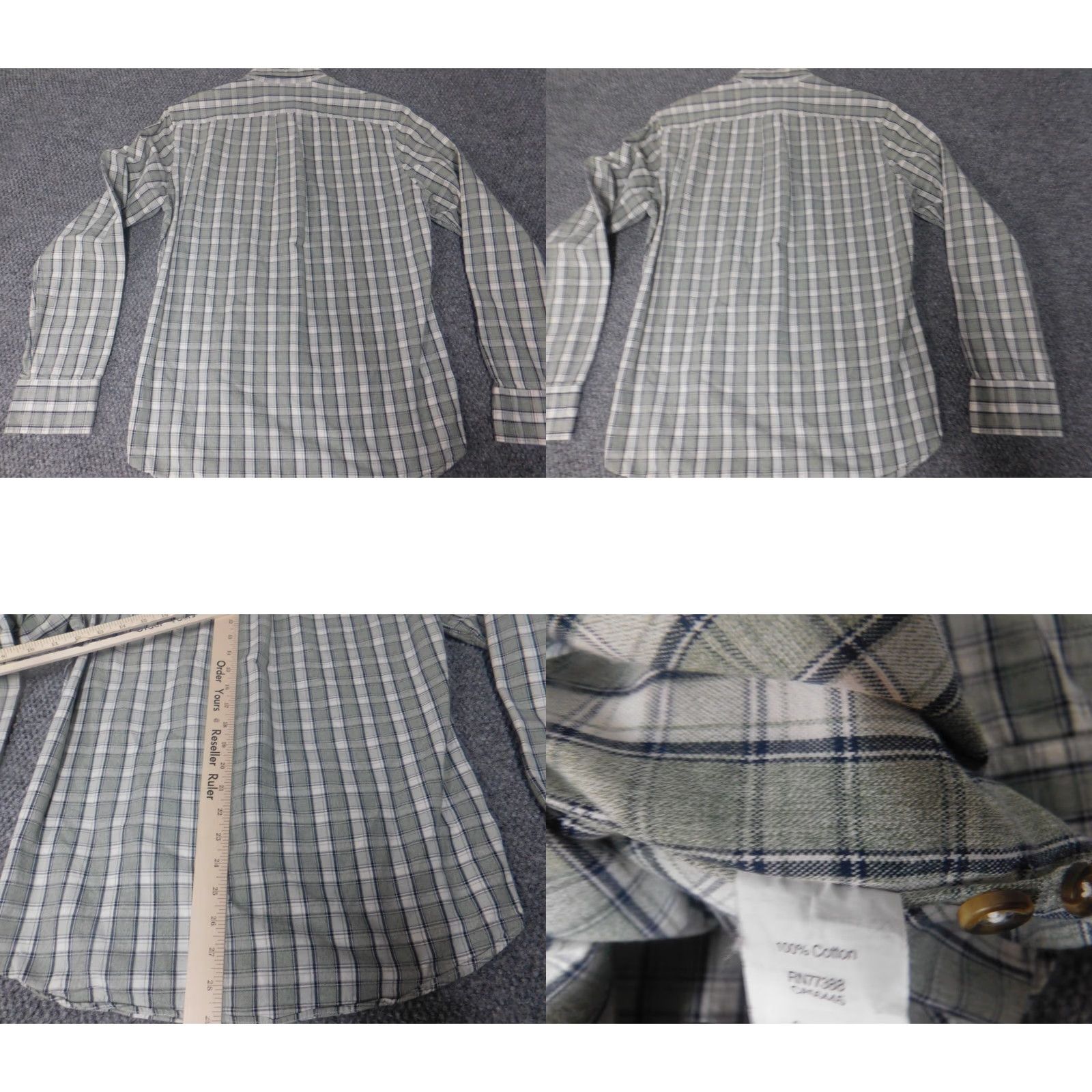 J.Crew J.CREW Shirt Slim Green Plaid Button-Down Mens Small Slim Button Up Regular Collar Size US S / EU 44-46 / 1 - 8 Thumbnail