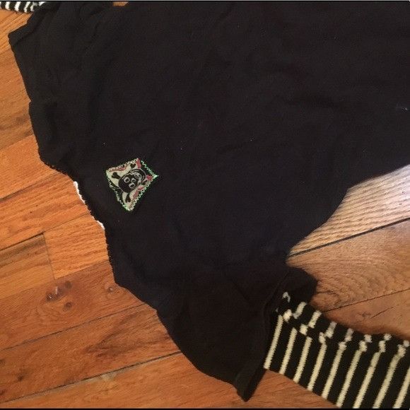Other Fresh Karma Black Shirt with Sweater Sleeves Size S / US 4 / IT 40 - 7 Thumbnail