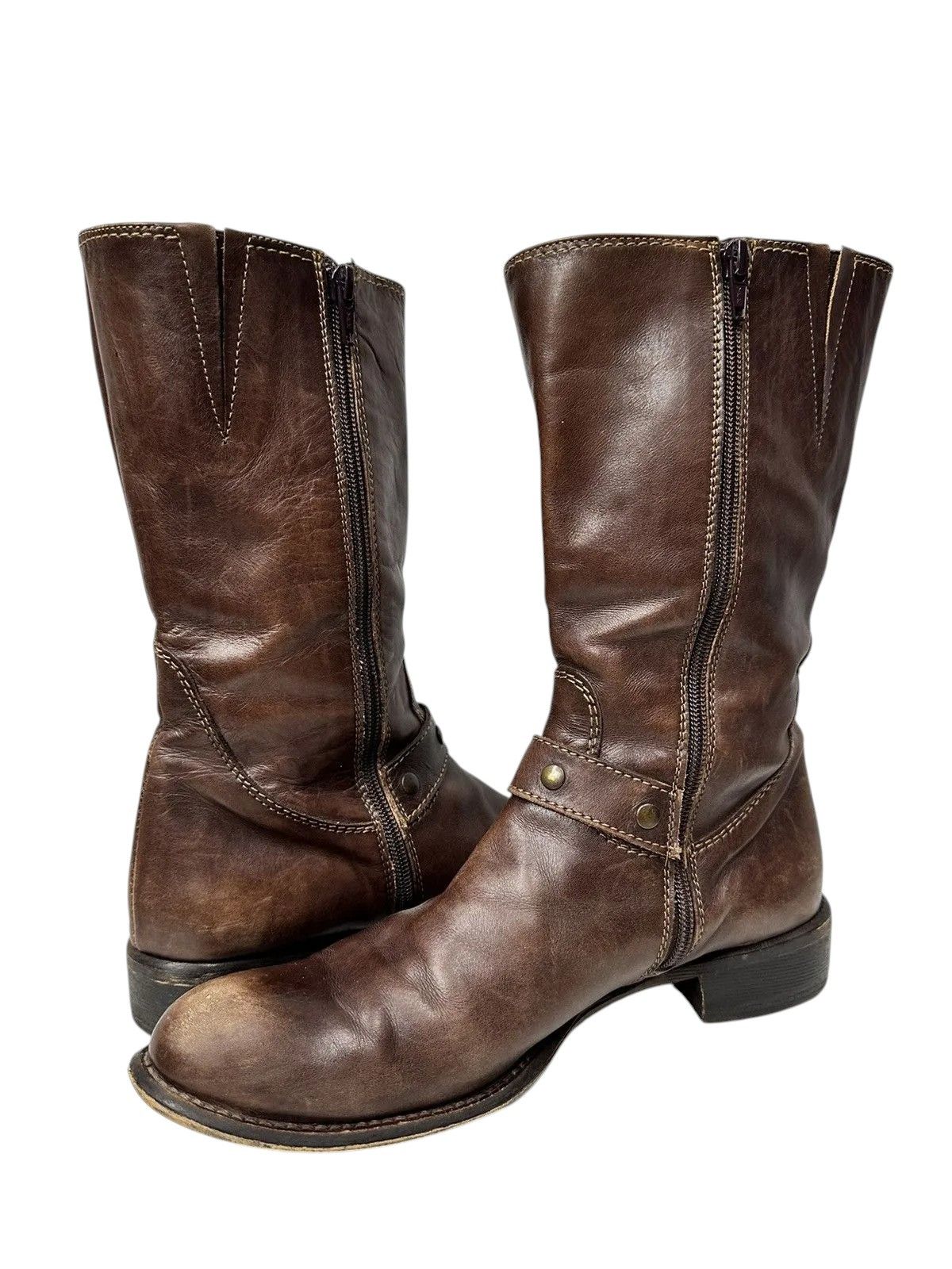 If Six Was Nine Vintage Leather Boots Hight AS 98 Rare Rick Owens Tornado Size US 7 / EU 40 - 11 Thumbnail