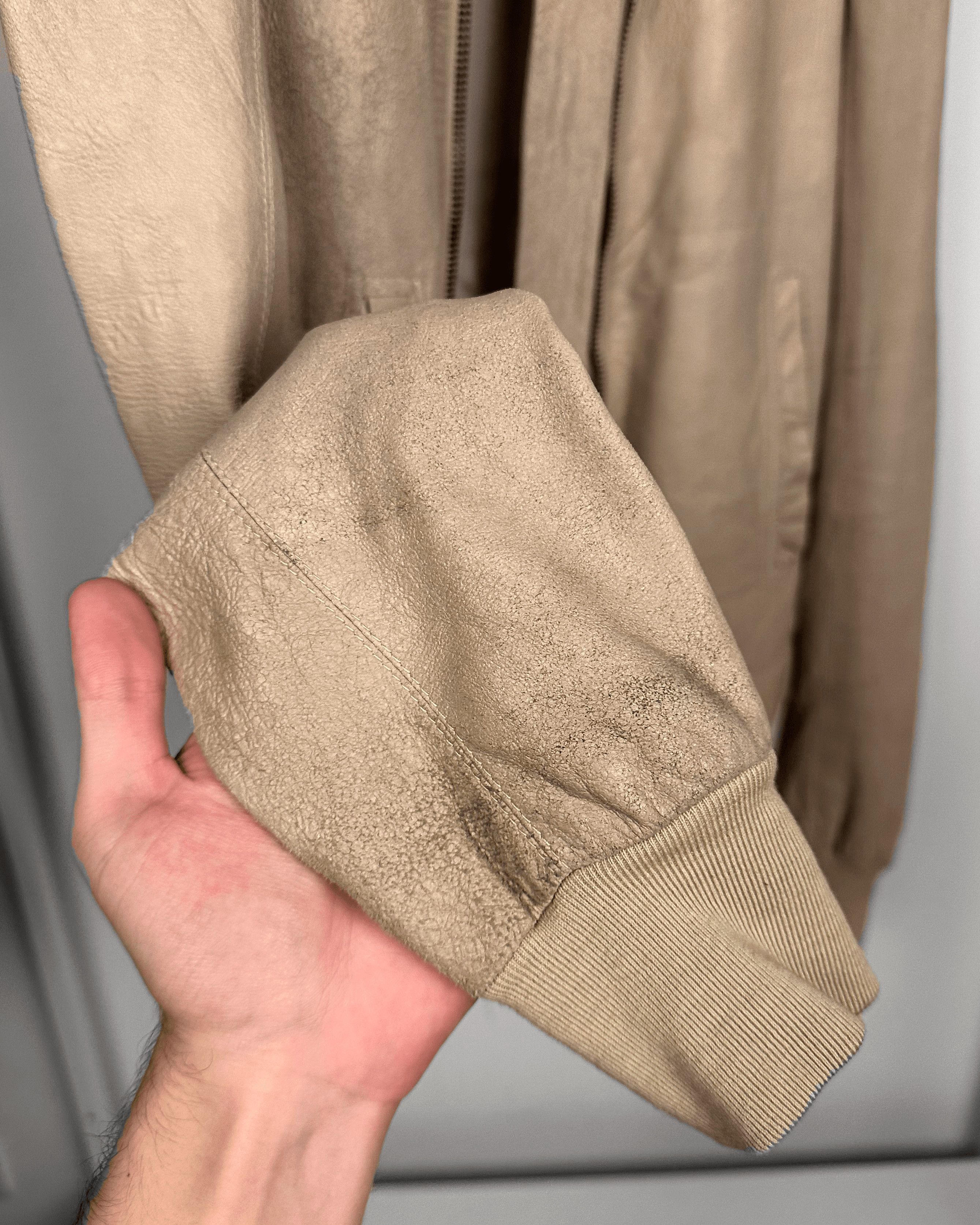 Rick Owens Rick Owens Cracked Blistered Sternberg Leather Jacket Size US M / EU 48-50 / 2 - 5 Thumbnail