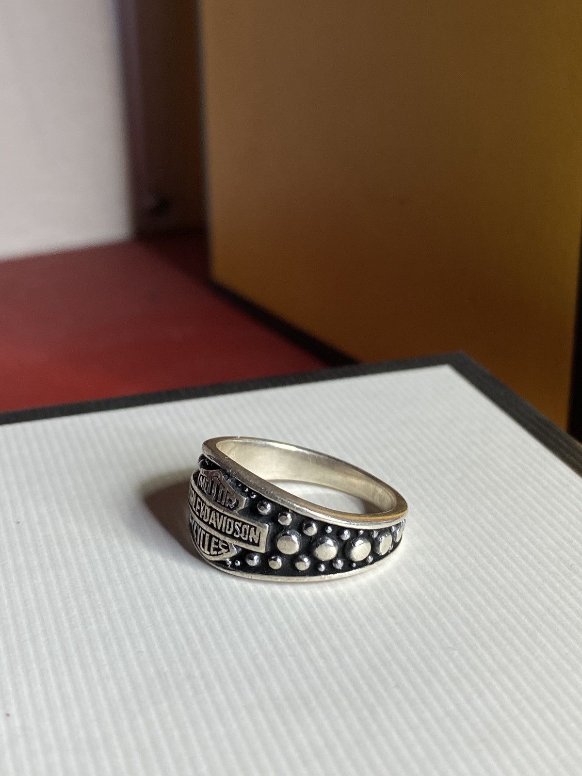 Harley Davidson Harley Davidson Chunky Sterling Silver Ring Size 9.5 Size ONE SIZE - 4 Thumbnail