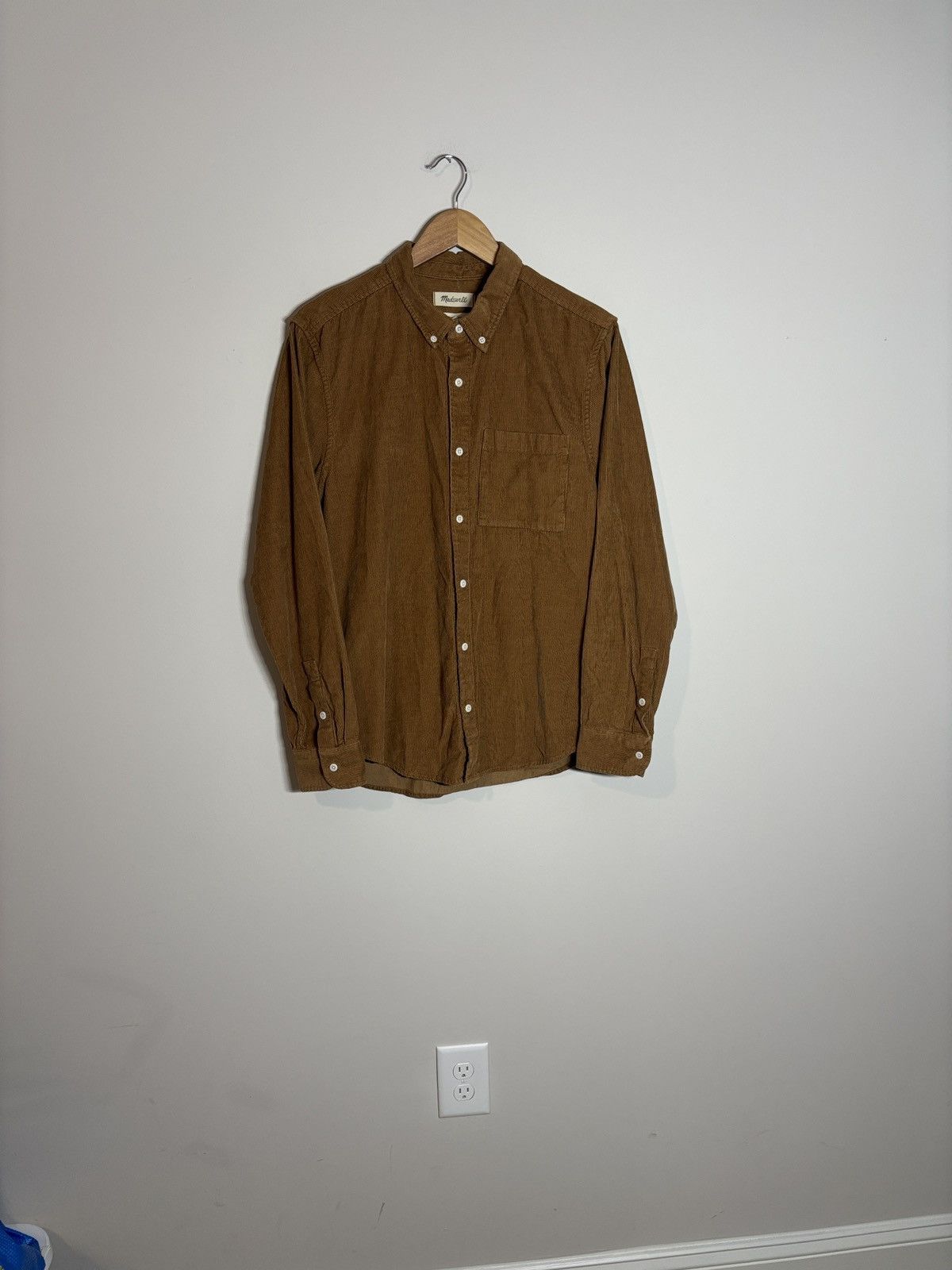 Madewell Madewell Perfect Fit Corduroy Button Up Shirt Medium Size US M / EU 48-50 / 2 - 1 Thumbnail