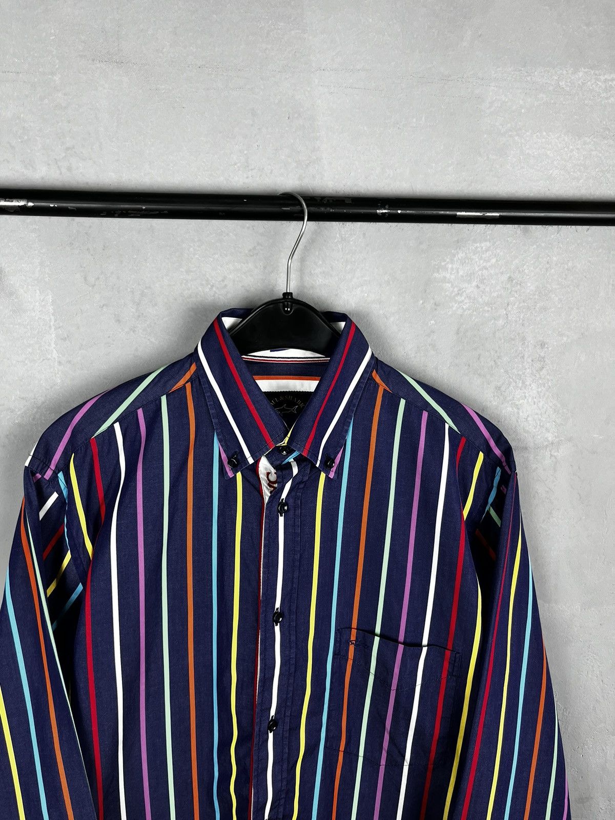 Other × Paul & Shark Paul & Shark Multicolored Striped Shirt Long Size US L / EU 52-54 / 3 - 2 Thumbnail