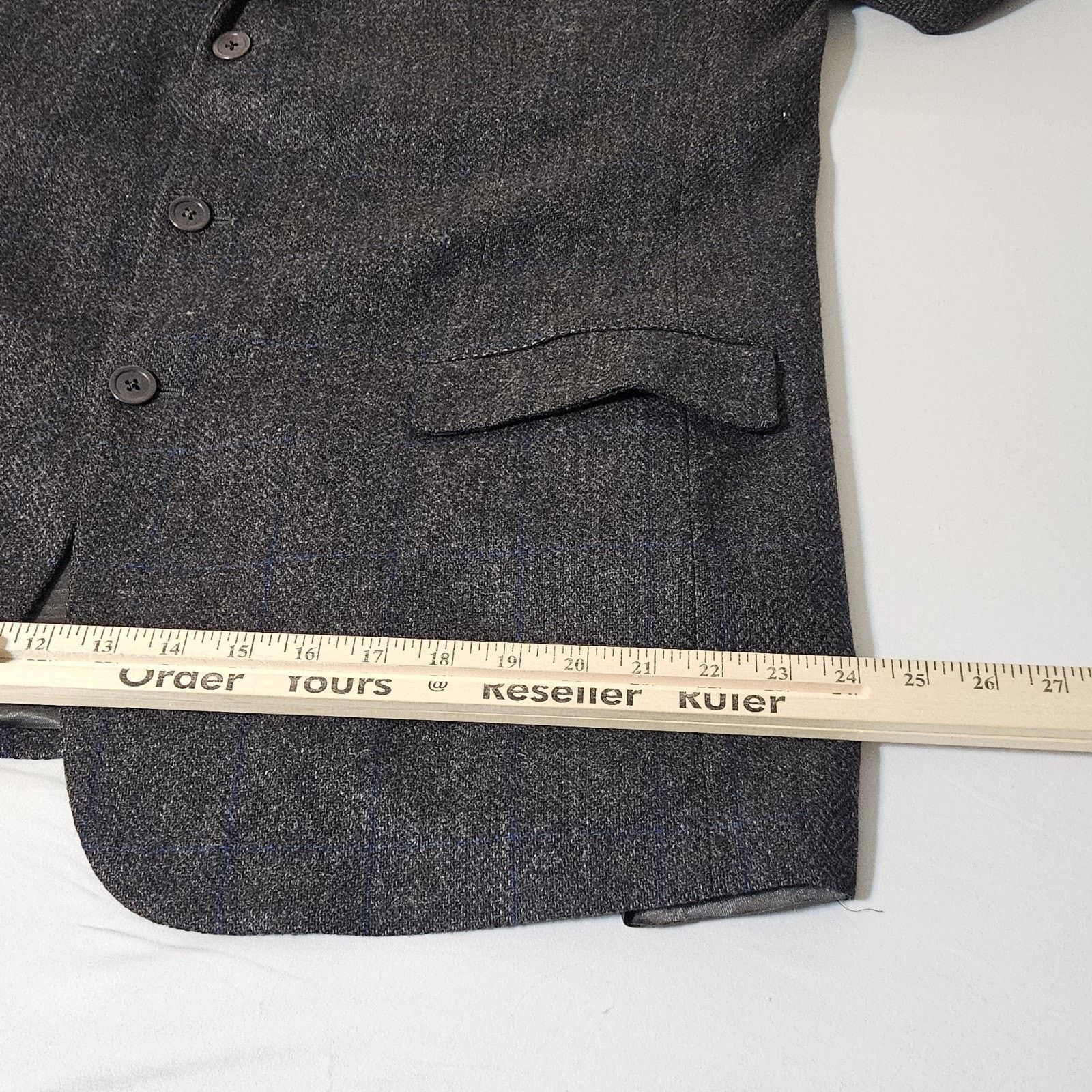 Southwick VTG Southwick 46 Wool Pinstripe Tweed Suit Blazer Sport USA Size 46R - 10 Thumbnail