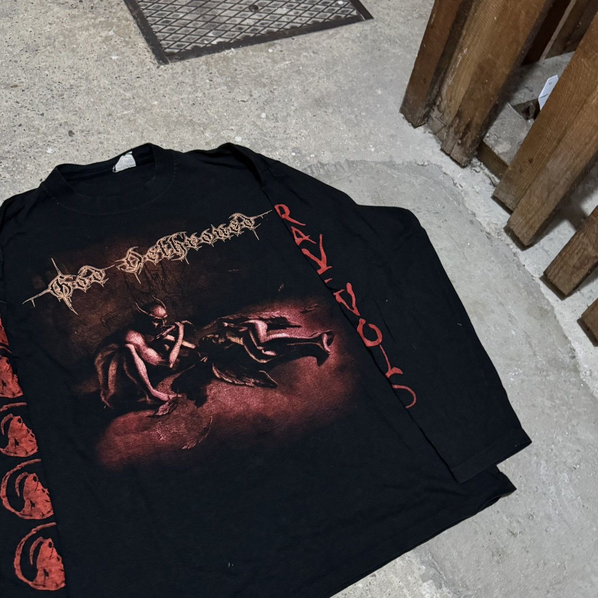 Band Tees × Vintage Vintage God Dethroned Ravenous long sleeve Size US XL / EU 56 / 4 - 4 Thumbnail
