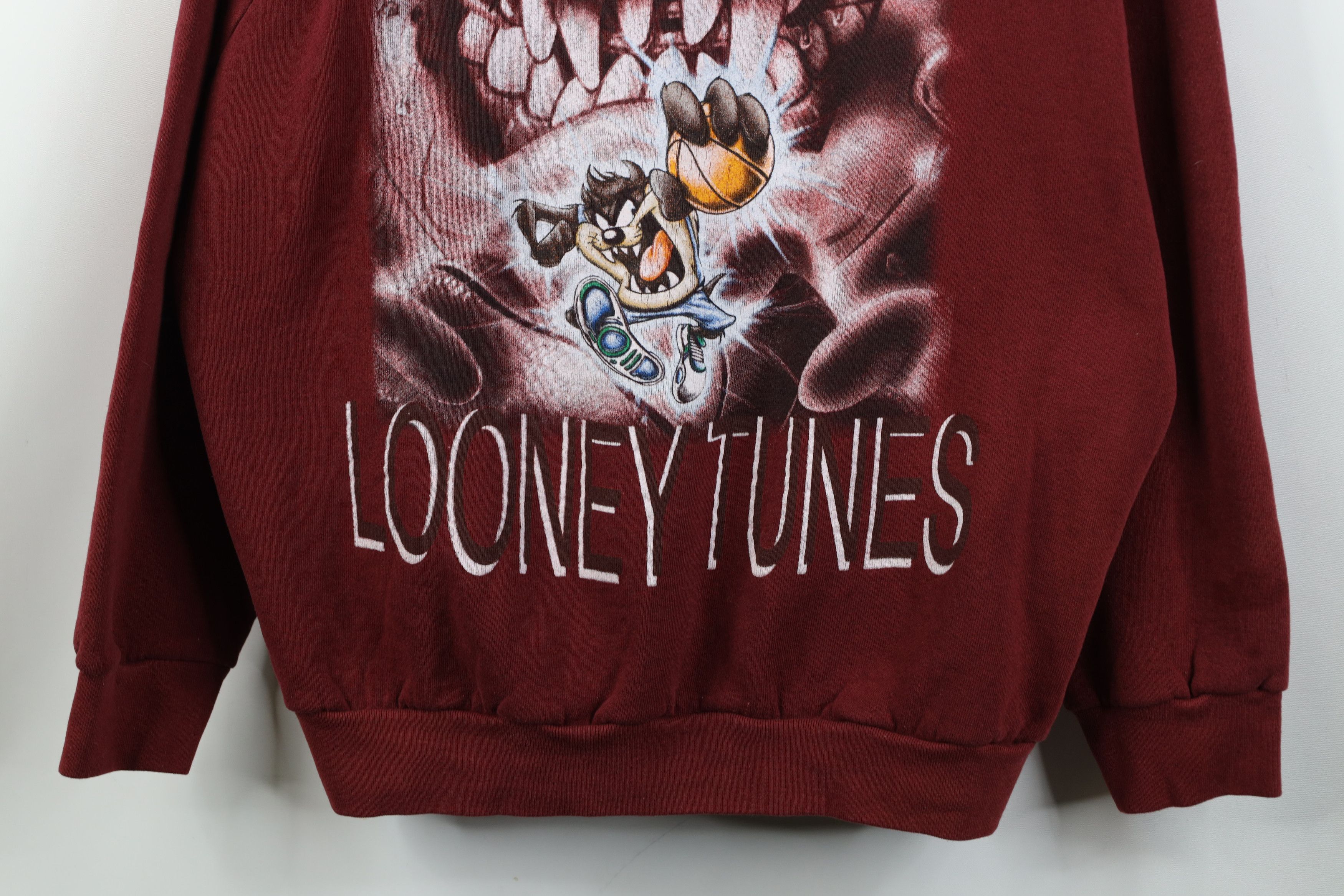 Vintage Vintage 90s Looney Tunes Taz Tazmanian Devil Sweatshirt Size US XXL / EU 58 / 5 - 3 Thumbnail