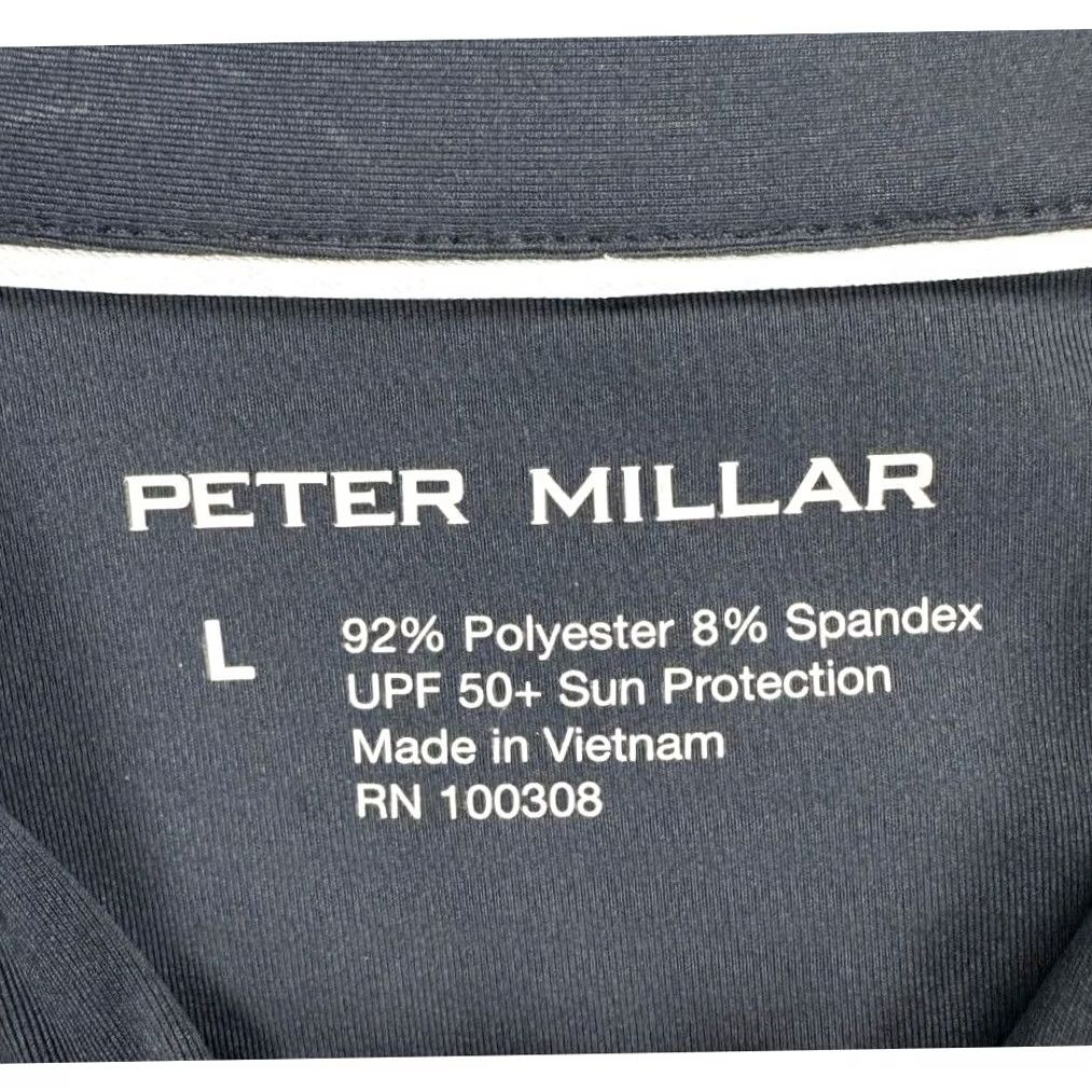 Peter Millar Peter Millar Golf Polo Shirt Womens Large Black UPF 50+ Rugby Activewear Ladies Mens Womens Size L / US 10 / IT 46 - 3 Thumbnail