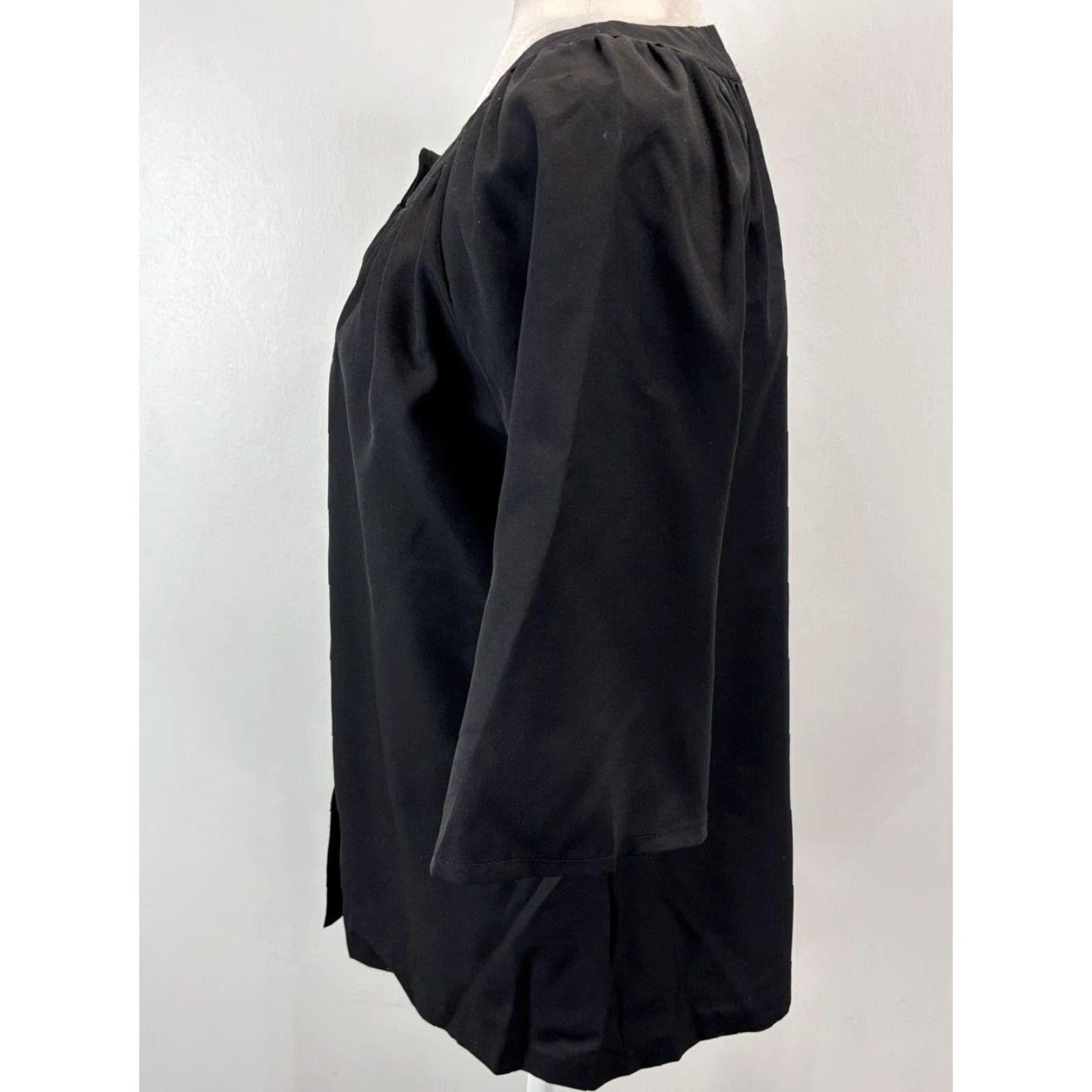 Arrow Vtg Vintage True Lady Arrow Blouse Shirt Sz 14 Women’s Black Button Front Front Shirt Blouse Arrow Lady Vintage True 14 Black Women’s Sz 14 Size XL / US 12-14 / IT 48-50 - 2 Thumbnail