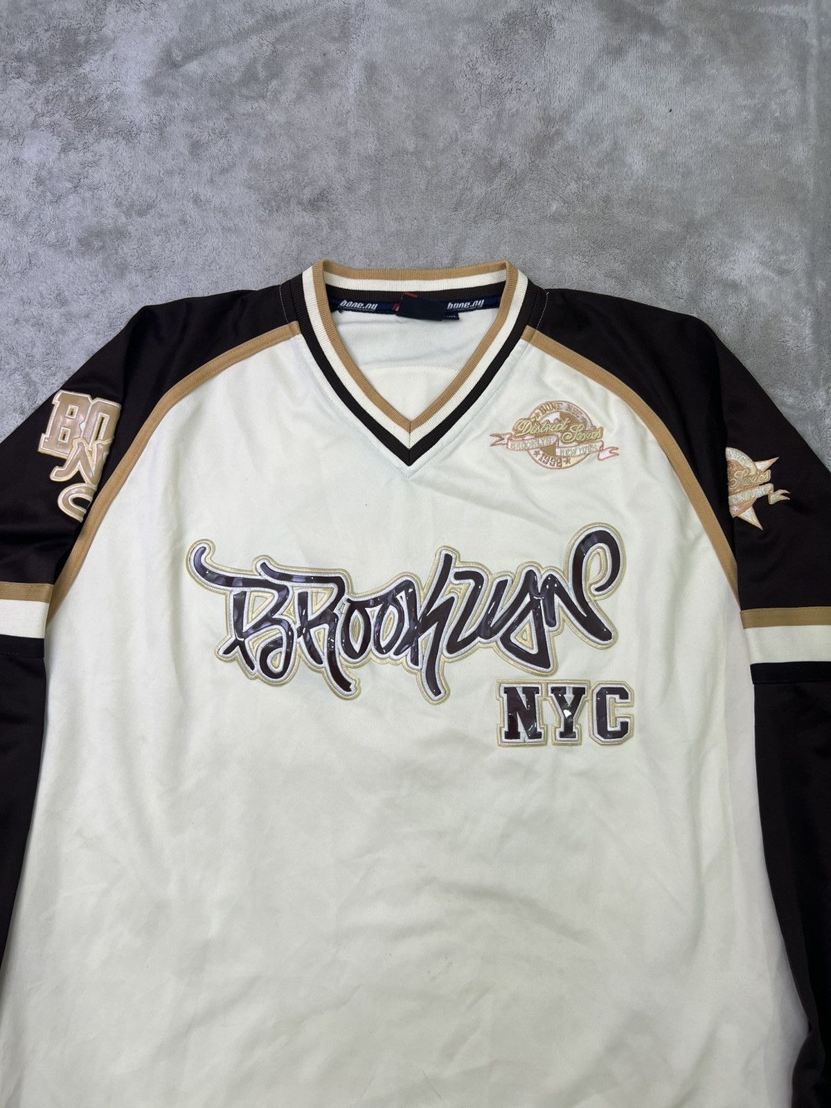 Other Vintage Y2K Bone.NY Brooklyn NYC Hockey Style Jersey XXL Size US XXL / EU 58 / 5 - 2 Thumbnail