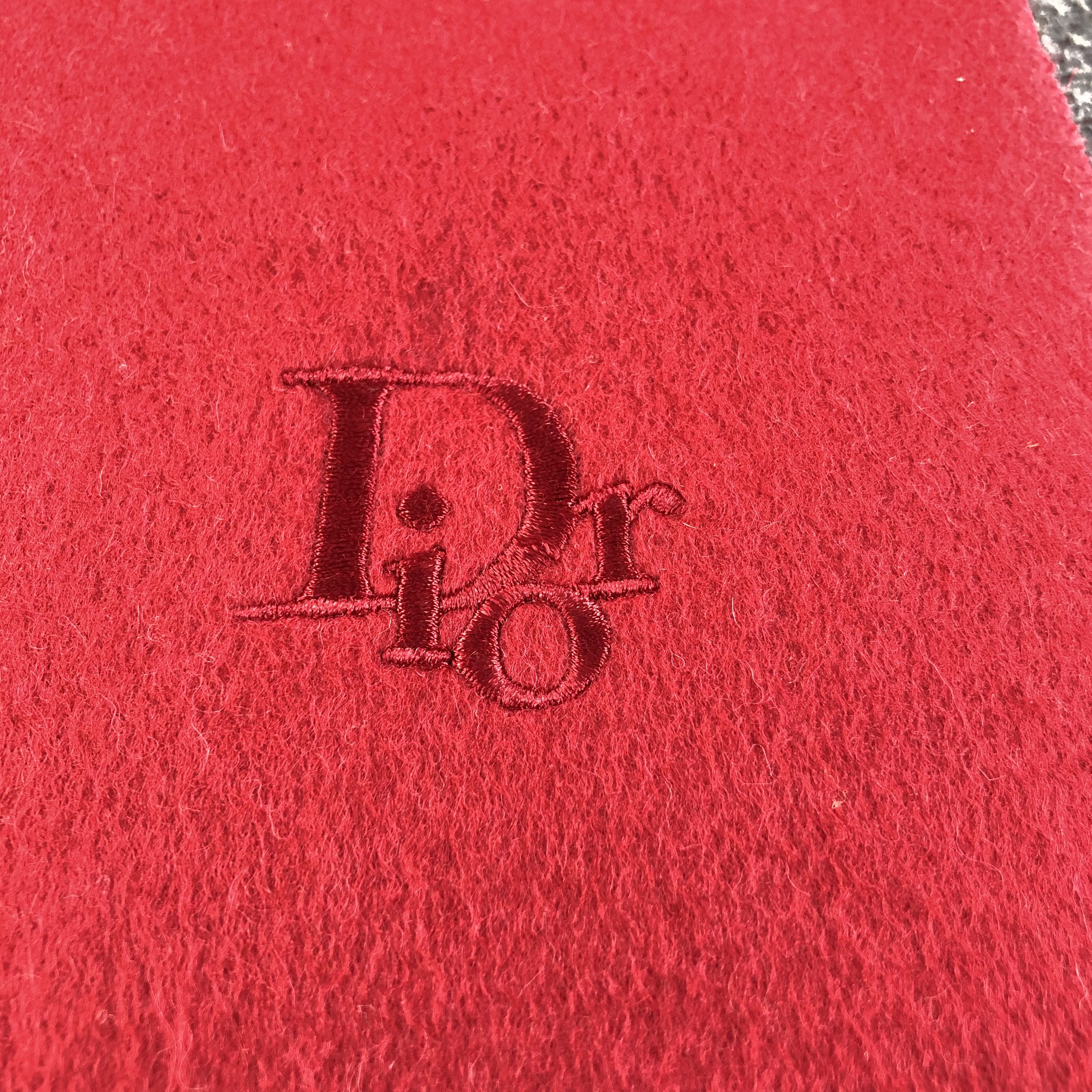 Vintage Christian Dior Cashmere Scarf Muffler V1167 Size ONE SIZE - 4 Thumbnail