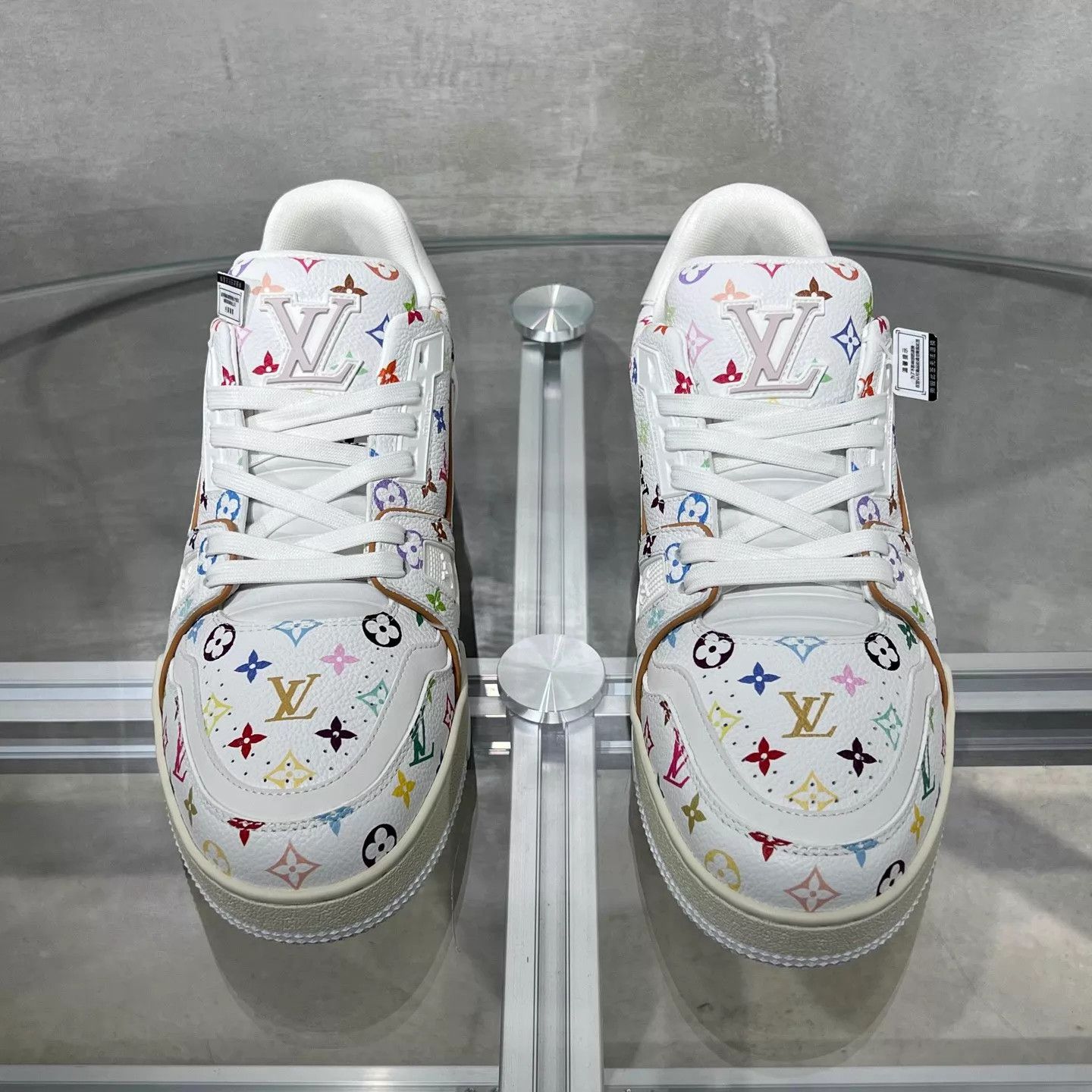 Louis Vuitton LV Trainer x Takashi Murakami NewWhite Tricolor UK6.5/40.5 Size US 7.5 / EU 40-41 - 1 Thumbnail