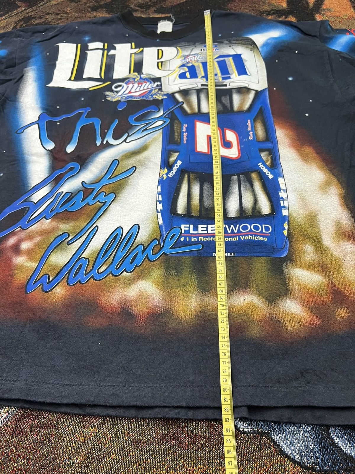 NASCAR Vintage NASCAR Rusty Wallace Miller Lite AOP Tee Size US XXL / EU 58 / 5 - 7 Thumbnail