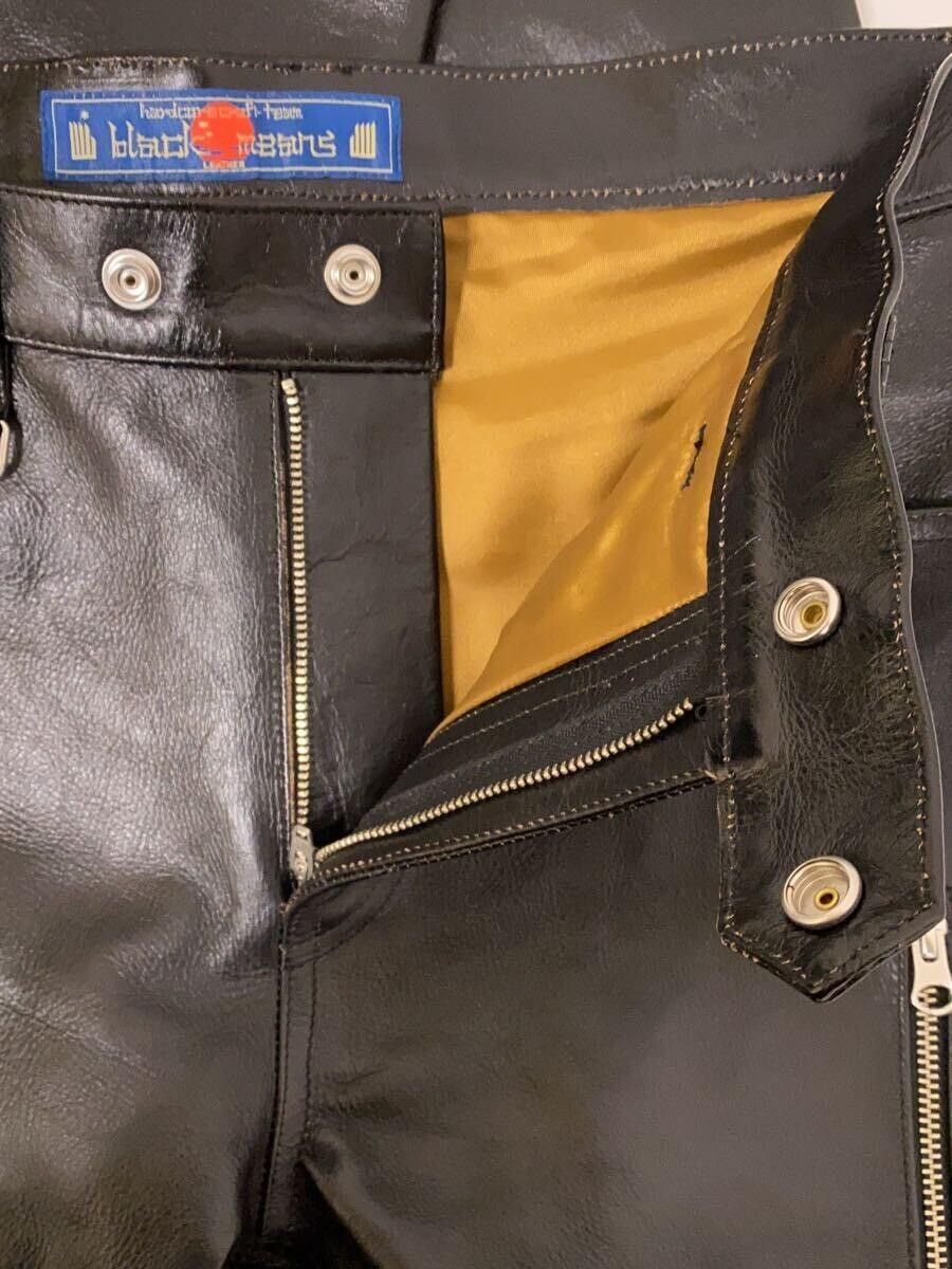 Blackmeans Leather Zip Trousers Size US 32 / EU 48 - 3 Thumbnail