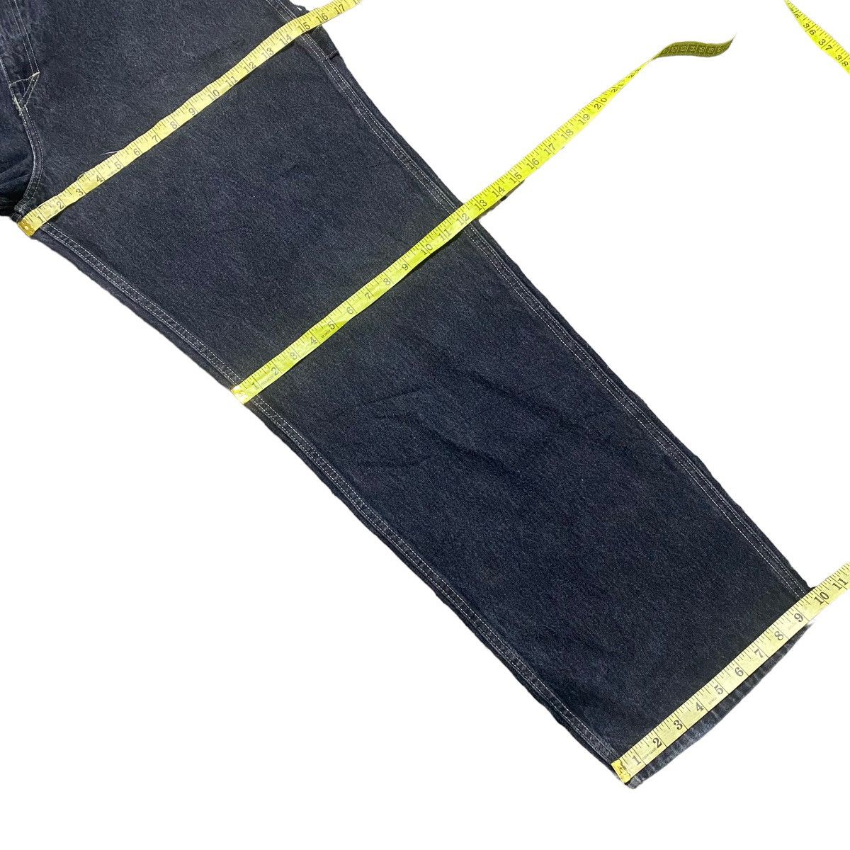 Ecko Unltd. Vintage Ecko Untld Black Denim Carpenter Baggy Pants Size US 37 - 19 Thumbnail