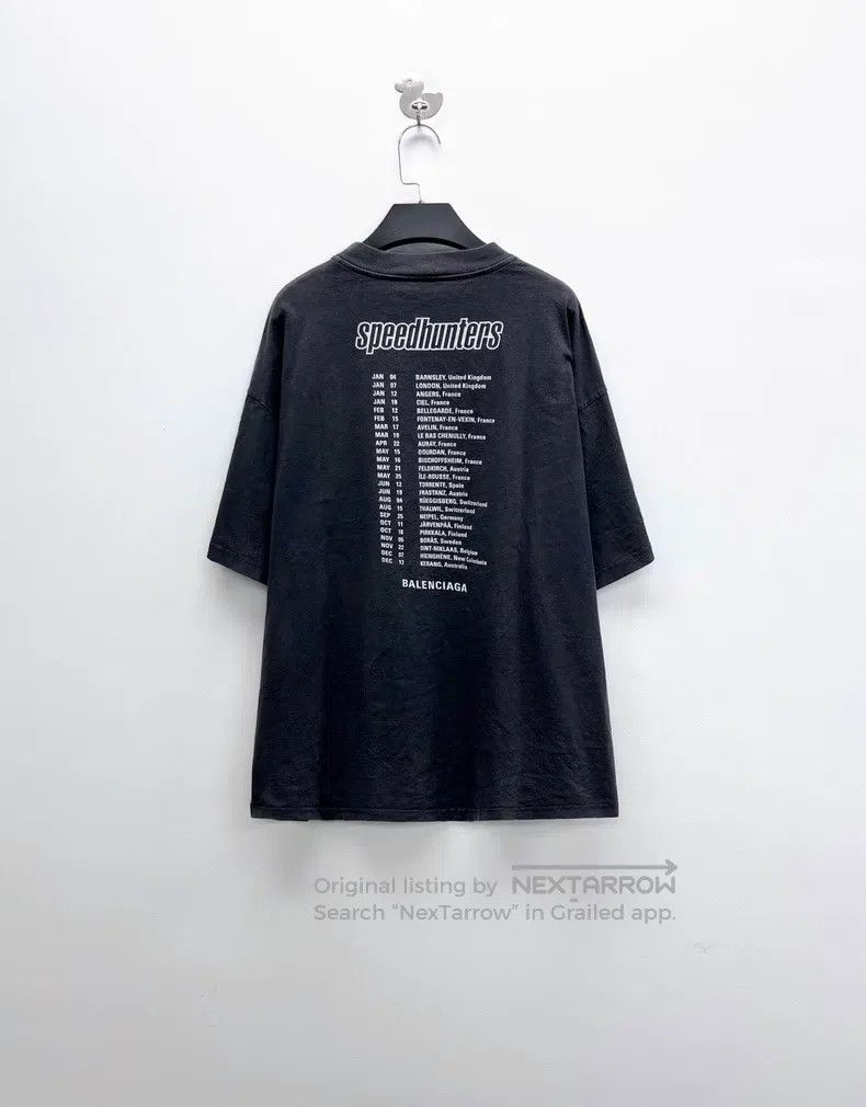 Balenciaga Balenciaga Washed Distressed Band Portrait Alphabet Logo S Size US M / EU 48-50 / 2 - 2 Thumbnail