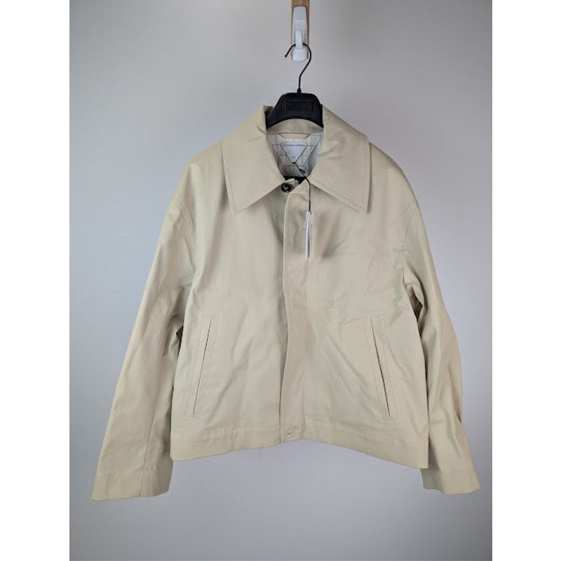 Bottega Veneta o1rshd1 Blouson Coated Cotton Stretch Jacket in Ecru Size US L / EU 52-54 / 3 - 2 Thumbnail
