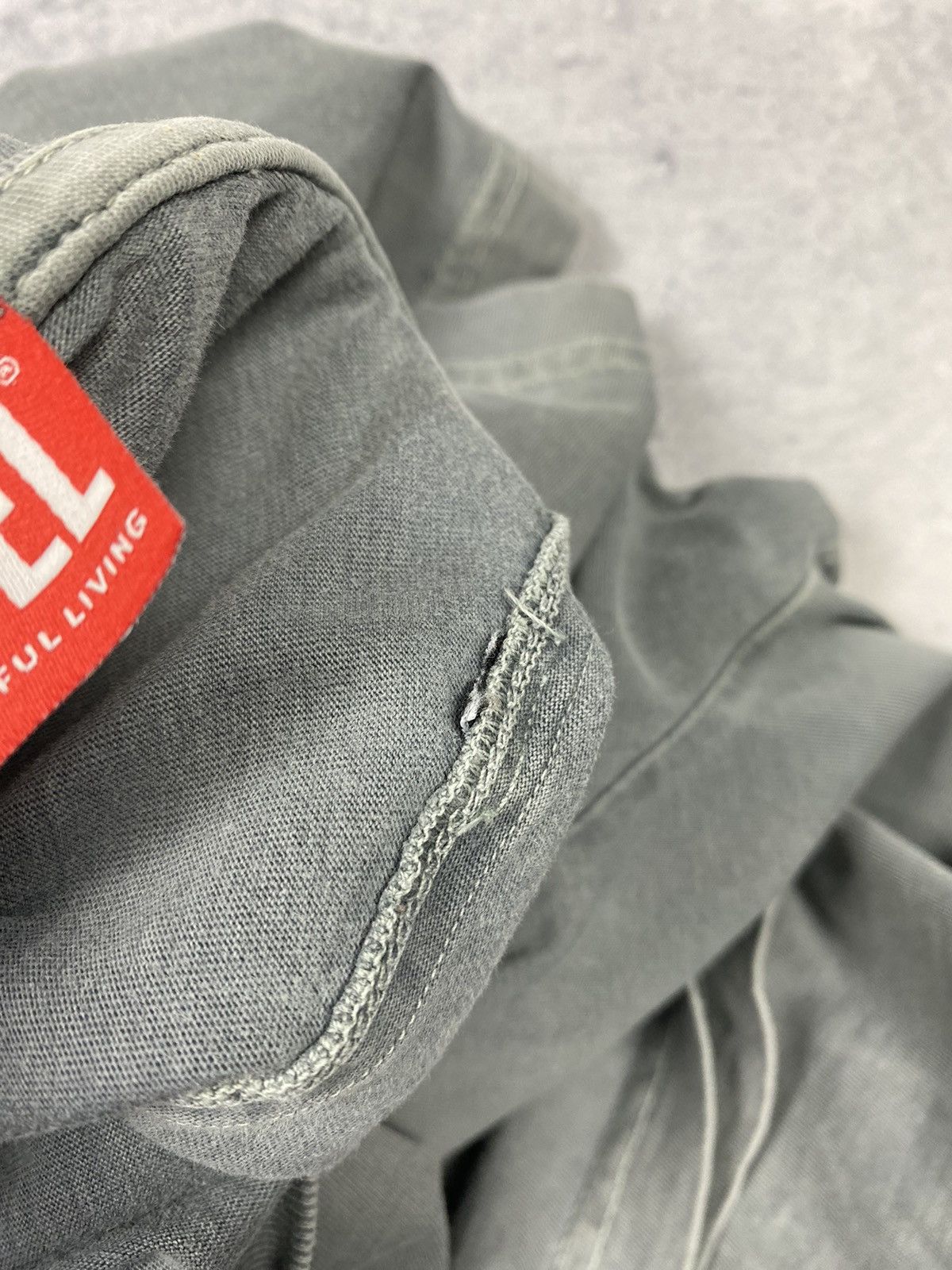 Diesel Diesel Industry Faded Gray Big Logo Avant-garde T Shirt Size US L / EU 52-54 / 3 - 12 Thumbnail