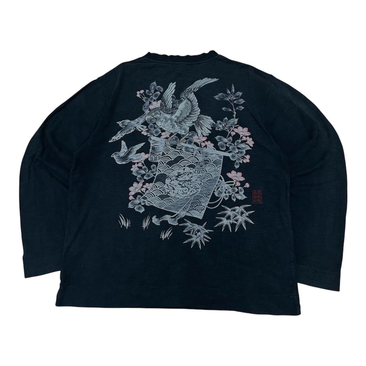 Karakuri Tamashii Vintage Japanese KARAKURI TAMASHII Souvenir Dragon Tshirt Size US XL / EU 56 / 4 - 1 Thumbnail