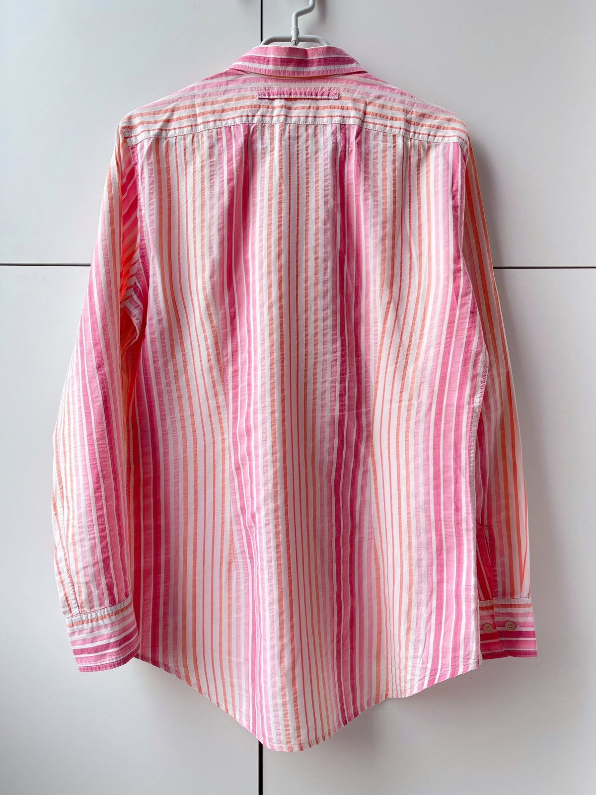 Prada Prada Stripped Pink Button Up Shirt Size US M / EU 48-50 / 2 - 6 Thumbnail