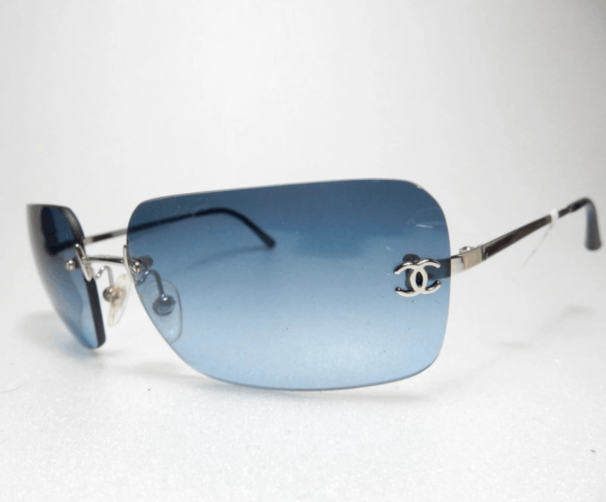 Chanel Chanel Sunglasses 🇺🇸 TAX FREE 4017 Rhinestone Rimless CC Size ONE SIZE - 2 Thumbnail