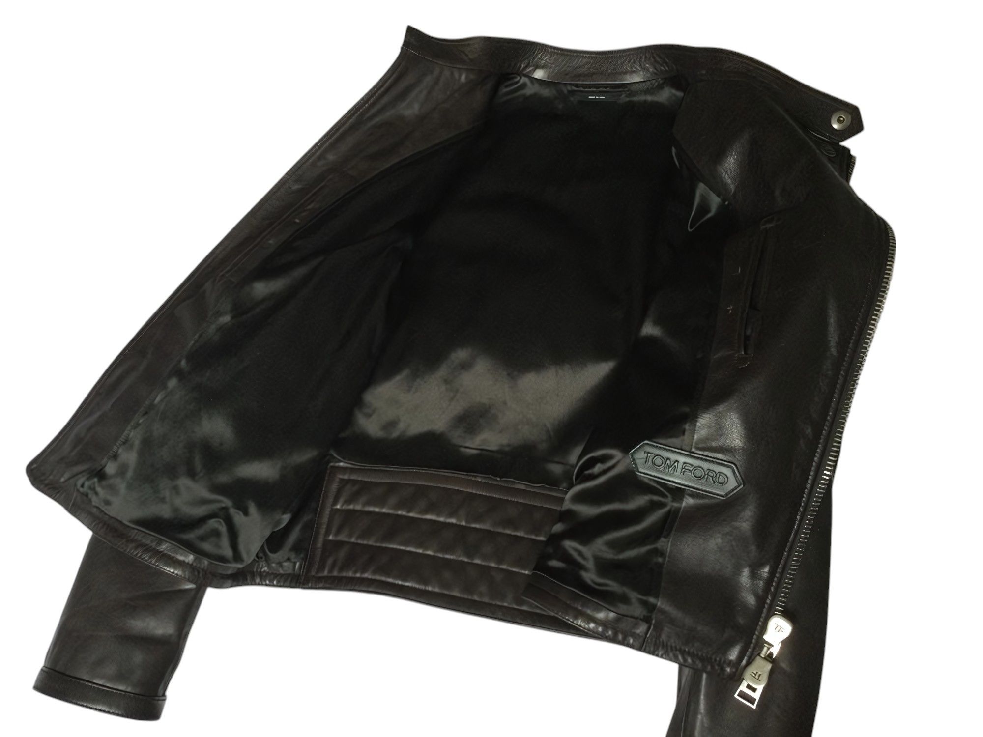 Tom Ford CAFE RACER LEATHER BIKER JACKET Size US XL / EU 56 / 4 - 5 Thumbnail