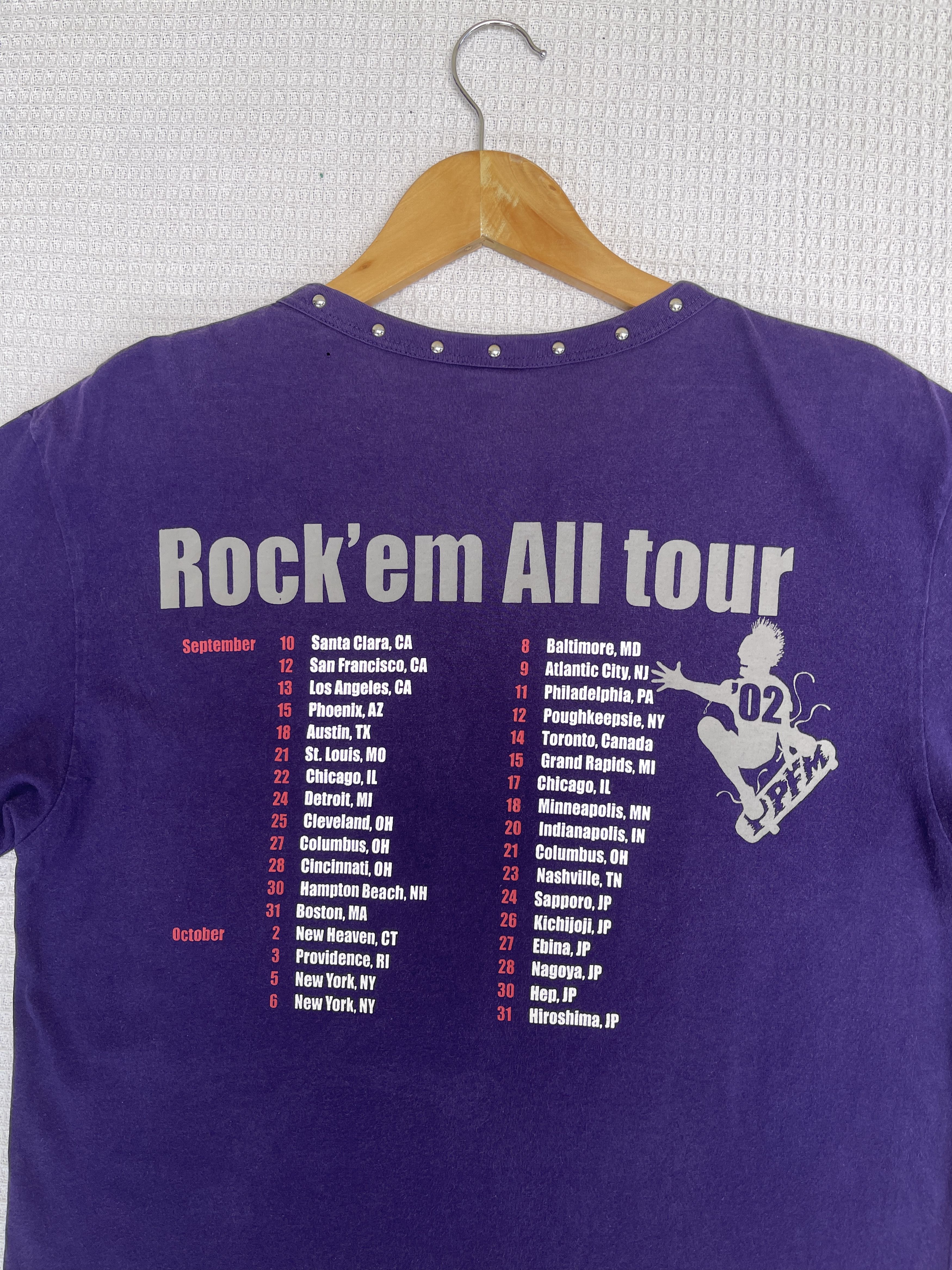 Hysteric Glamour × PPFM × Seditionaries Last Drop🔥Rare🔥Vtg PPFM Rock’em All Tour Skateboards T-Shirt Size US S / EU 44-46 / 1 - 18 Thumbnail