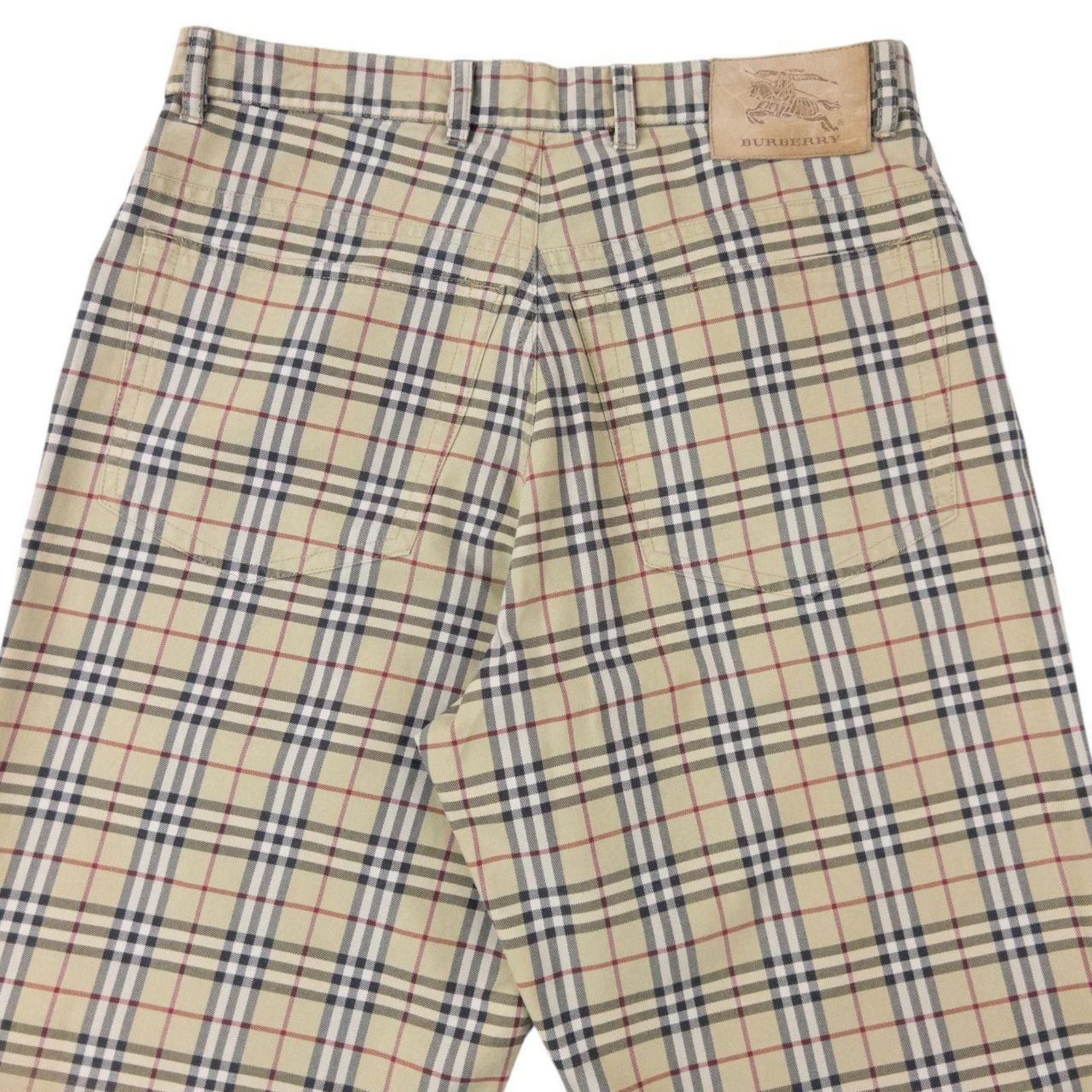 Vintage 2000s Burberry Nova Check Trousers Size W29