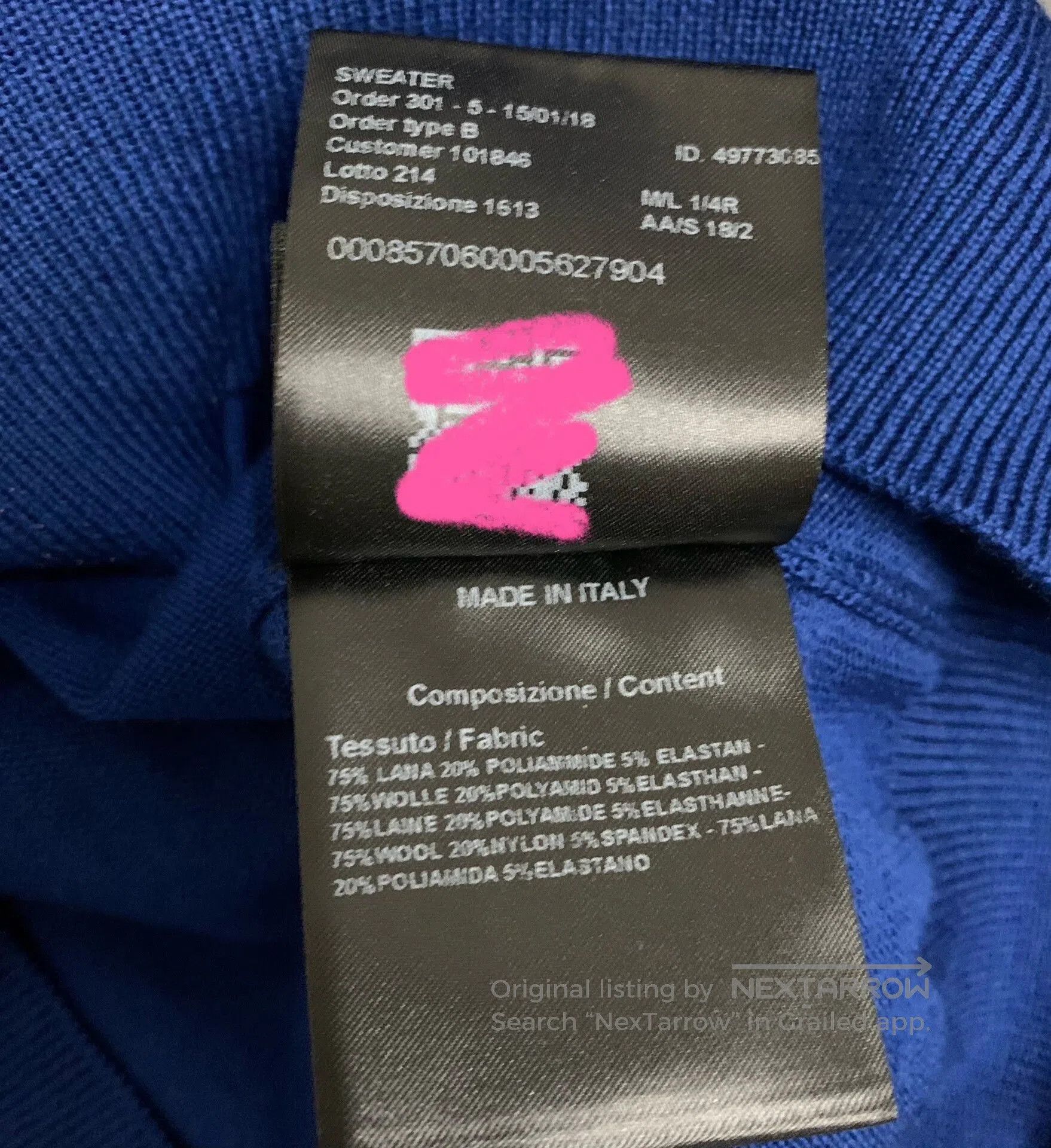 Calvin Klein 205W39NYC Calvin Klein 205W39NYC Wool Sweater. Size US M / EU 48-50 / 2 - 5 Thumbnail