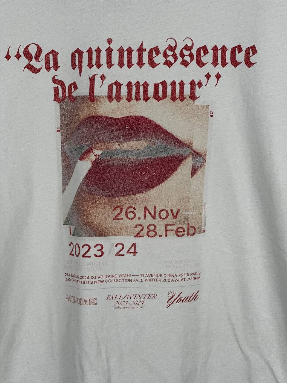 Zadig & Voltaire Zadig & Voltaire Short Sleeve Graphic T-Shirt Unisex Size US M / EU 48-50 / 2 - 4 Thumbnail