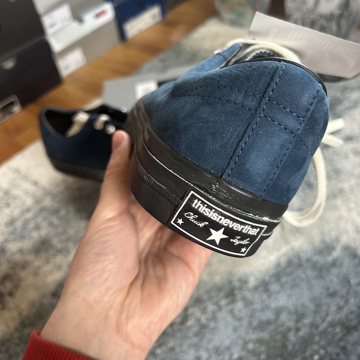 thisisneverthat 172394C DiSTRESSED SUEDE iNDiGO POSEiDON ONE STAR OX CHUCK Size US 10.5 / EU 43-44 - 3 Thumbnail