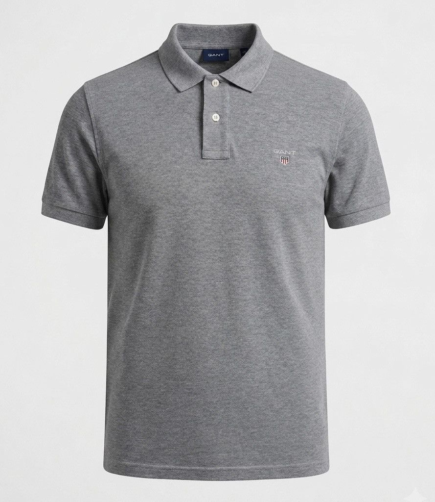 Gant GANT Men’s Grey Polo Shirt Short Sleeve Size M Medium Cotton Size US M / EU 48-50 / 2 - 1 Thumbnail