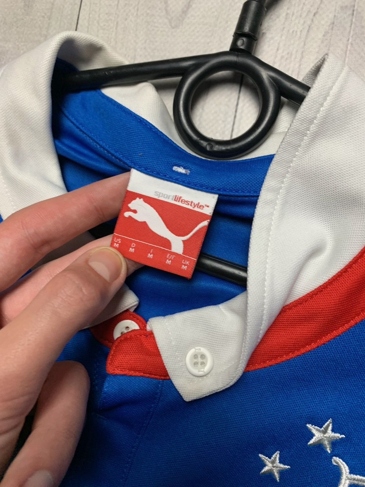Puma × Vintage Vintage puma Rangers soccer jersey long sleeve size M Size US M / EU 48-50 / 2 - 3 Thumbnail