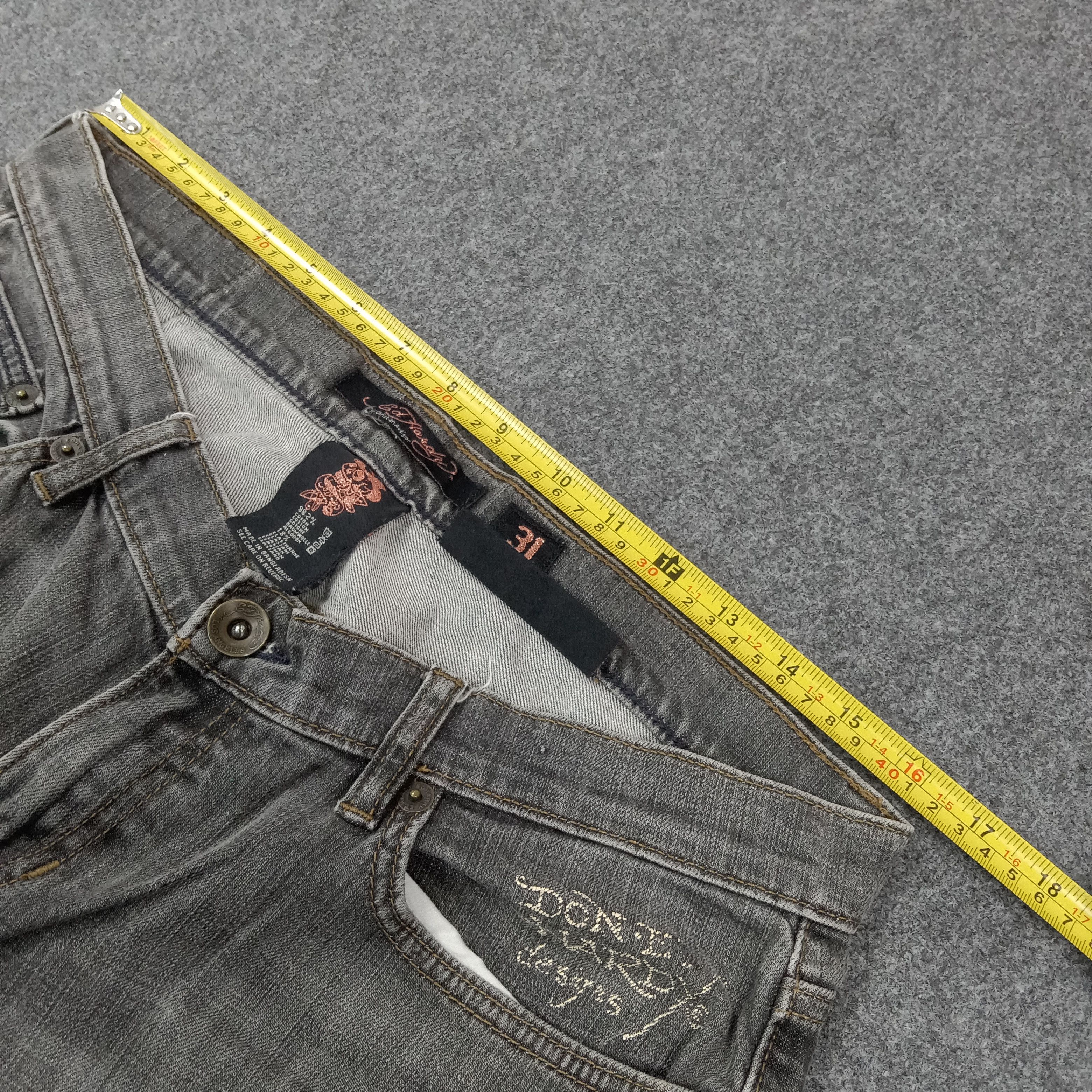 Ed Hardy Ed Hardy American Super Low Rise Denim Jeans C280N22 Size 34" / US 12 / IT 48 - 8 Thumbnail