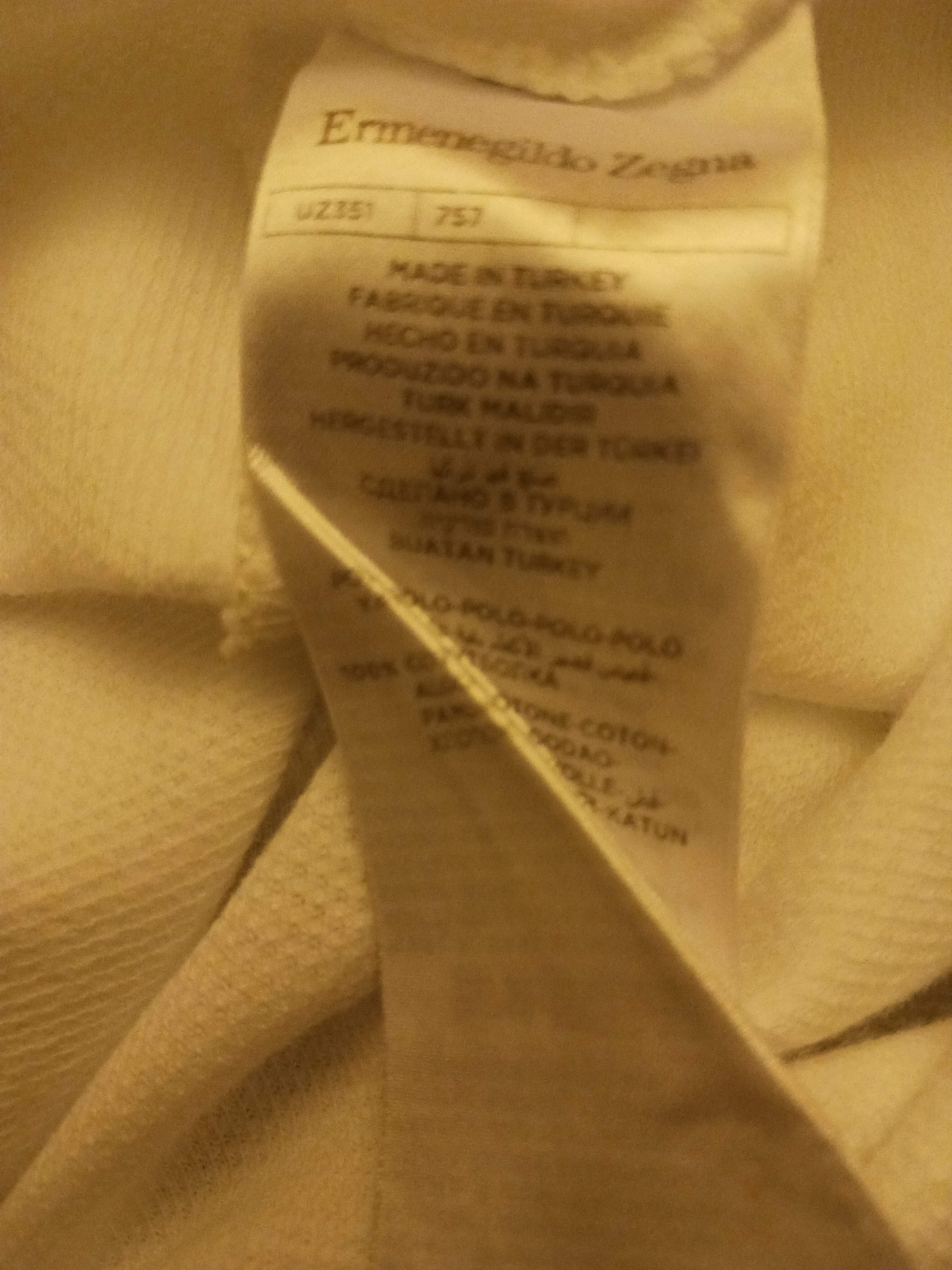 Ermenegildo Zegna Textured 100% Cotton Short Sleeve Polo Shirt Size US XL / EU 56 / 4 - 4 Thumbnail