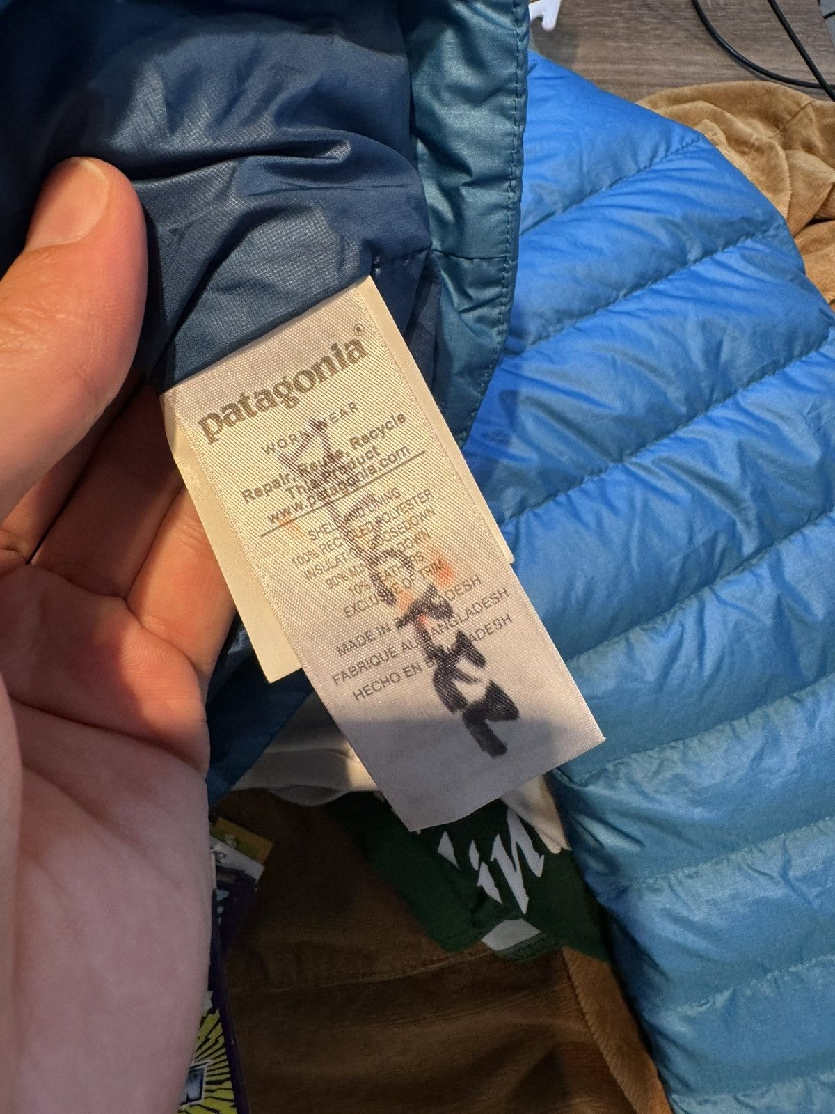 Patagonia Men’s Patagonia Down Sweater Jacket Quilted Blue goose Sz XS Size US XS / EU 42 / 0 - 7 Thumbnail
