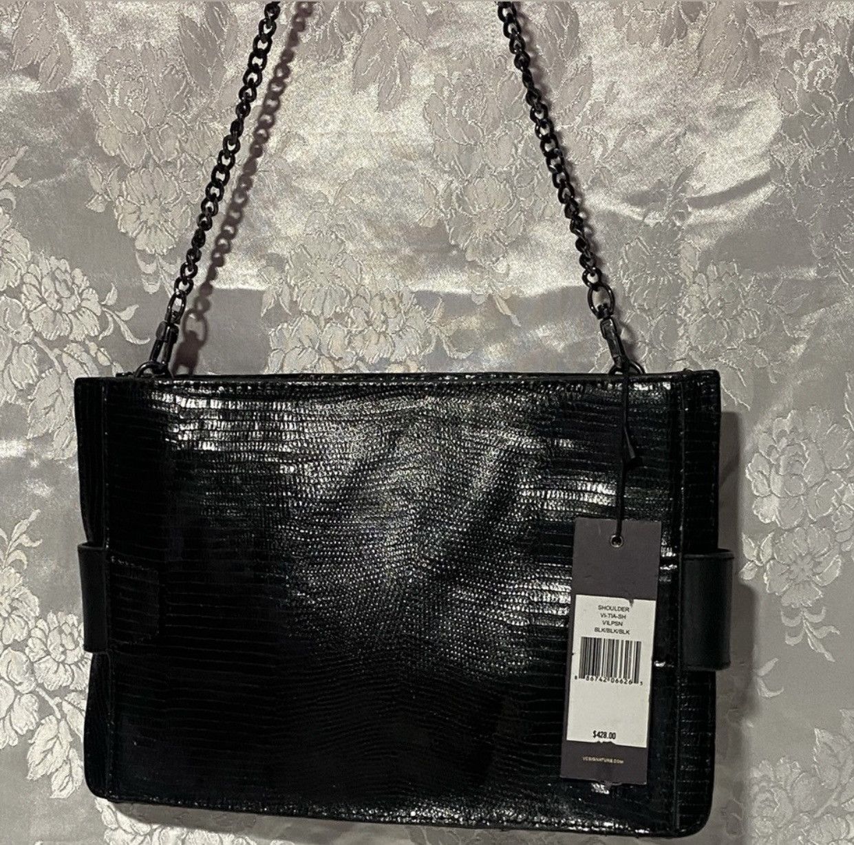 Vince Camuto Vince Camuto Signature Snakeskin Leather Chain Shoulder Bag Size ONE SIZE - 2 Thumbnail