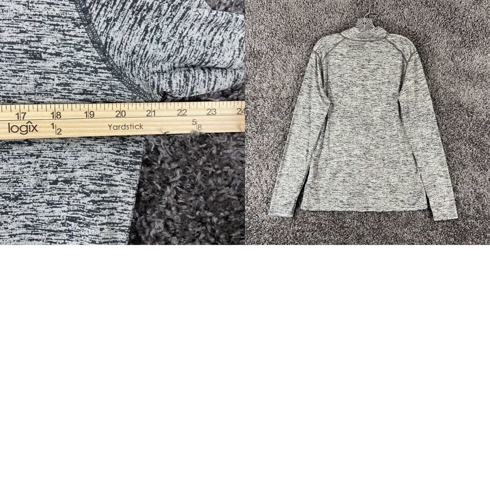 Vintage BADGER SPORT Long Sleeve 1/2 Zip Workout Top Gray Heather Women’s L - Activewear, Women, Size L Size L / US 10 / IT 46 - 8 Thumbnail