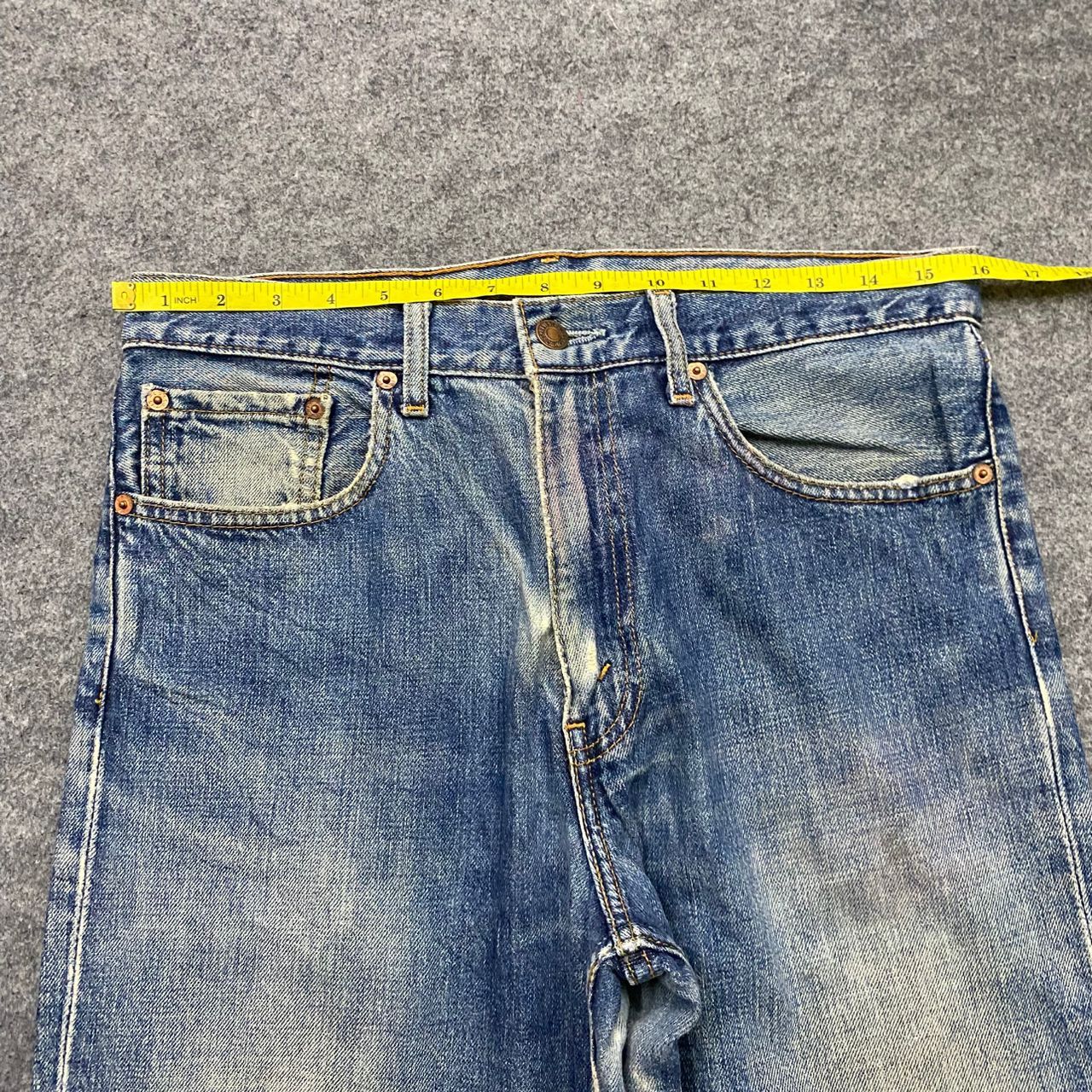Levi's Vintage Clothing Vintage 90s Levis 508 Distressed denim Kurt Cobain Style Size US 32 / EU 48 - 7 Thumbnail