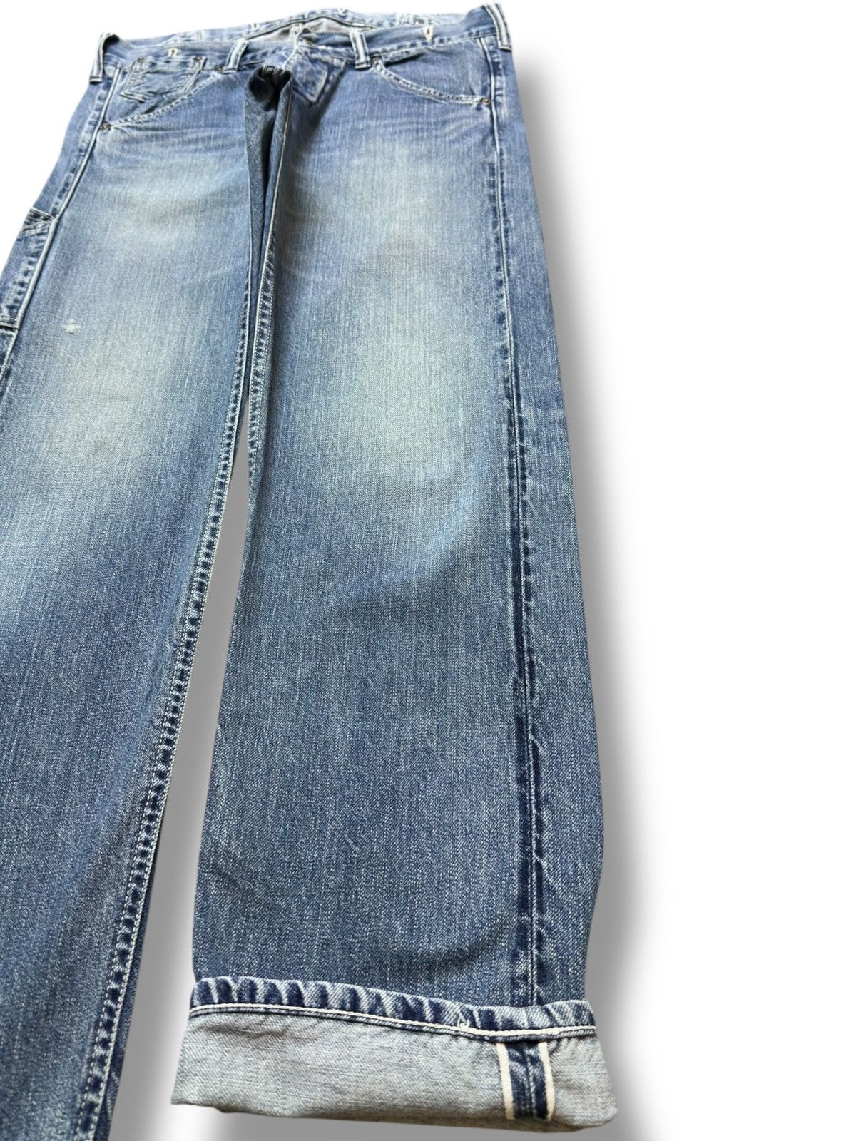 Johnbull Vintage Johbull Selvedge Carpenter Buckle Back Denim Size US 32 / EU 48 - 4 Thumbnail