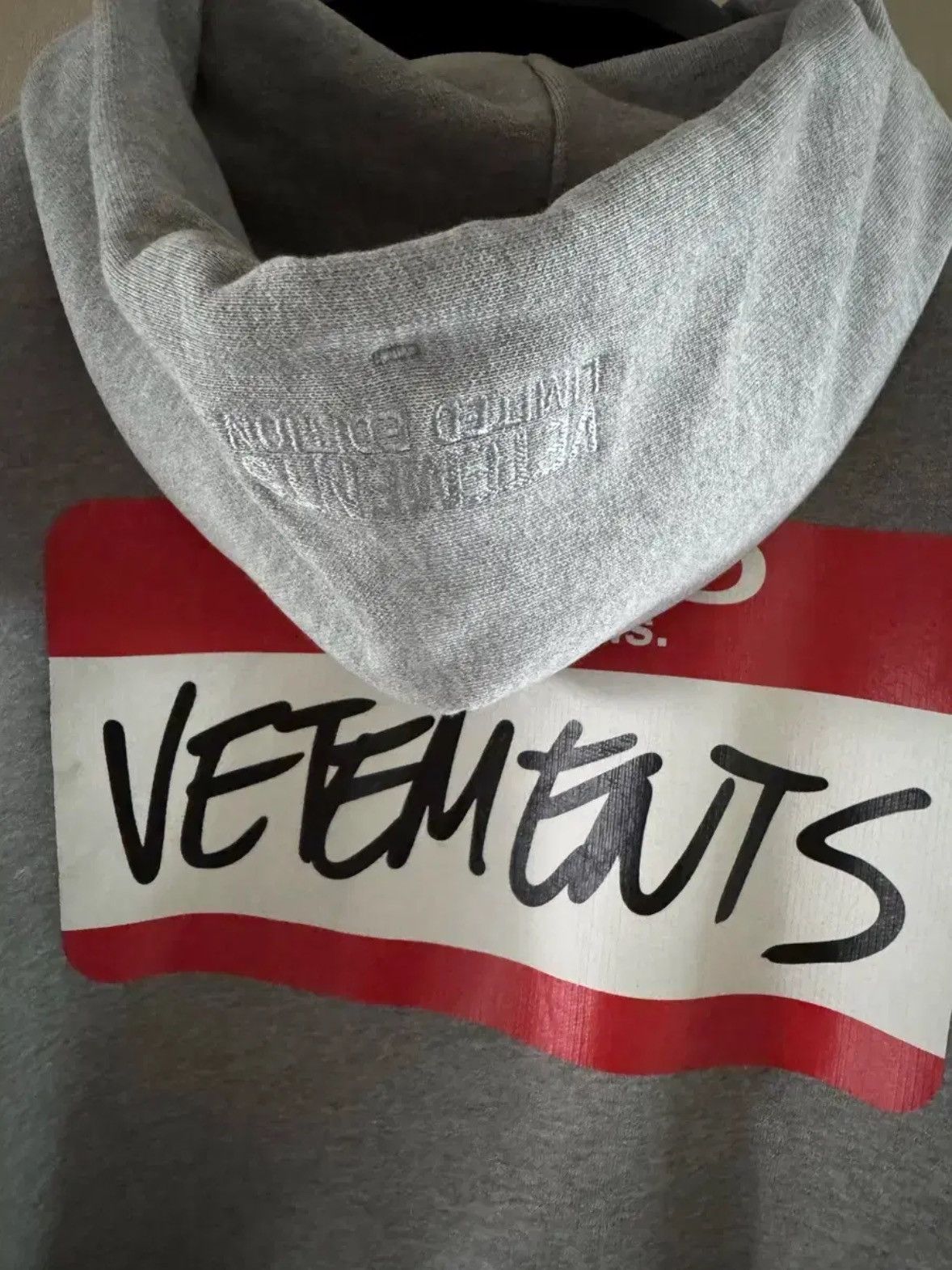 Vetements Vetements Name Tag Zip Hoodie Size US S / EU 44-46 / 1 - 5 Thumbnail