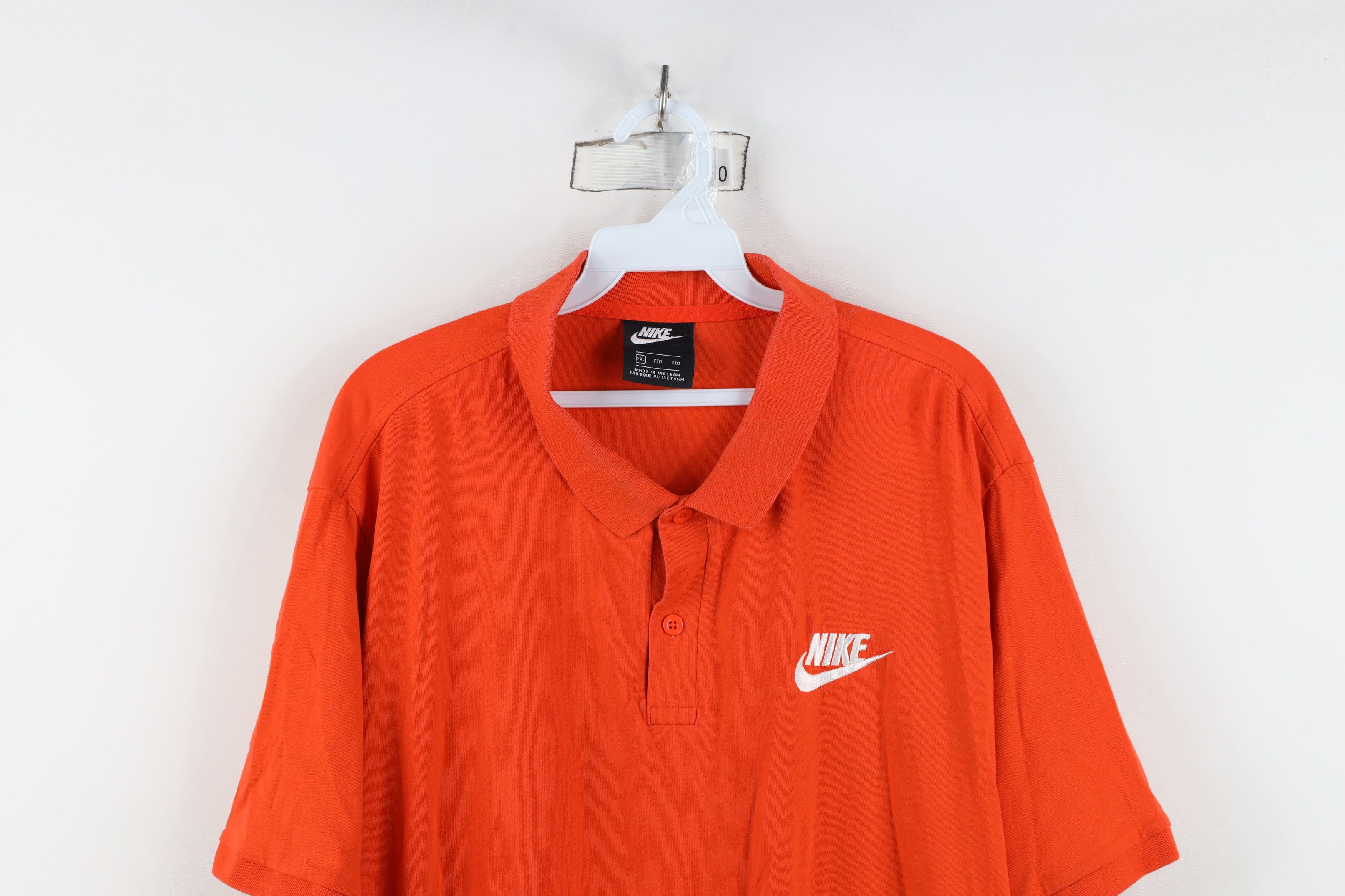 Nike Vintage Y2K Nike Spell Travis Scott Mini Swoosh Polo Orange Size US XXL / EU 58 / 5 - 2 Thumbnail