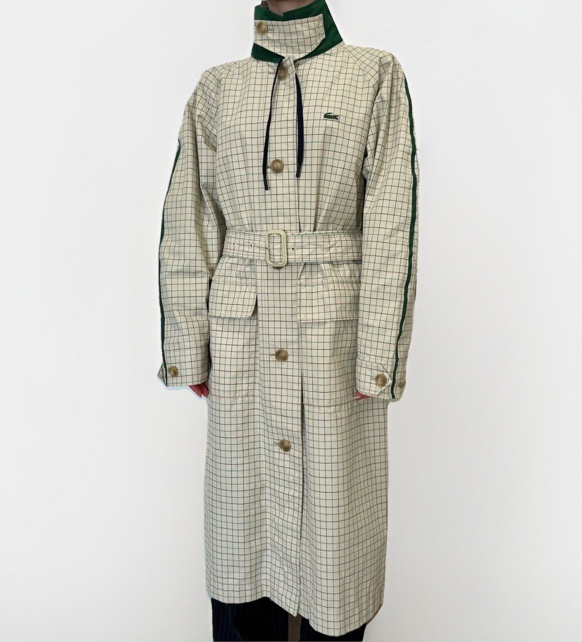Lacoste Lacoste Trench Coat Jacket Womens Checked size 38 Size XS / US 0-2 / IT 36-38 - 3 Thumbnail