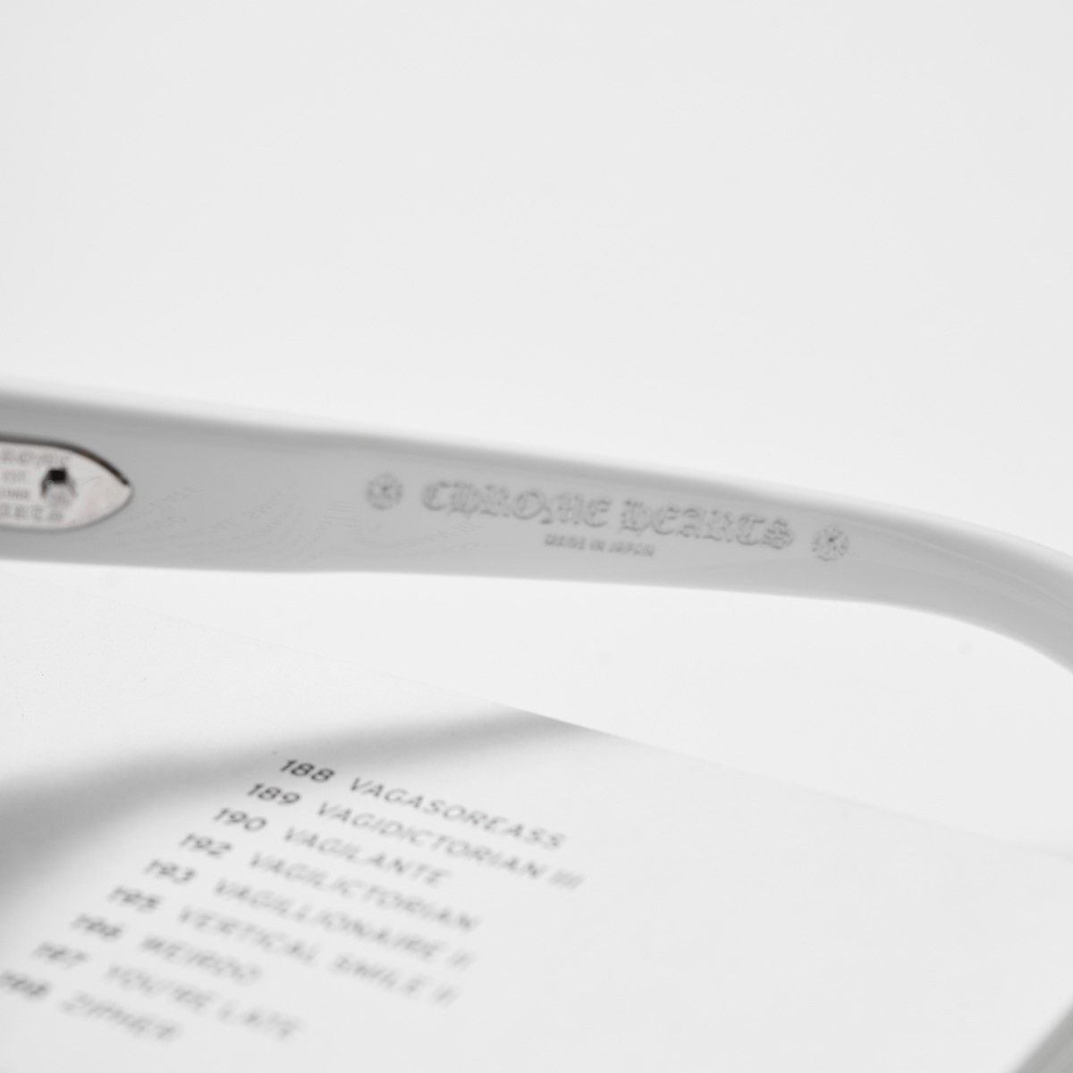 Chrome Hearts CHROME HEARTS HALLLA BALUUUU WHITE SUNGLASSES Size ONE SIZE - 4 Thumbnail