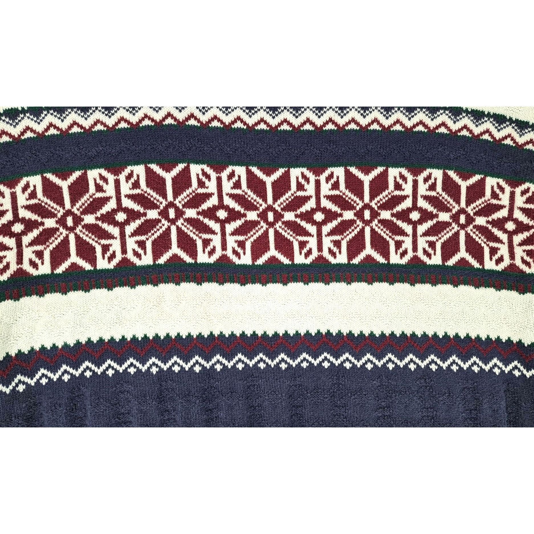 Van Heusen Vintage Van Heusen Men Medium Fair Isle Knit Sweater Blue Size US M / EU 48-50 / 2 - 4 Thumbnail