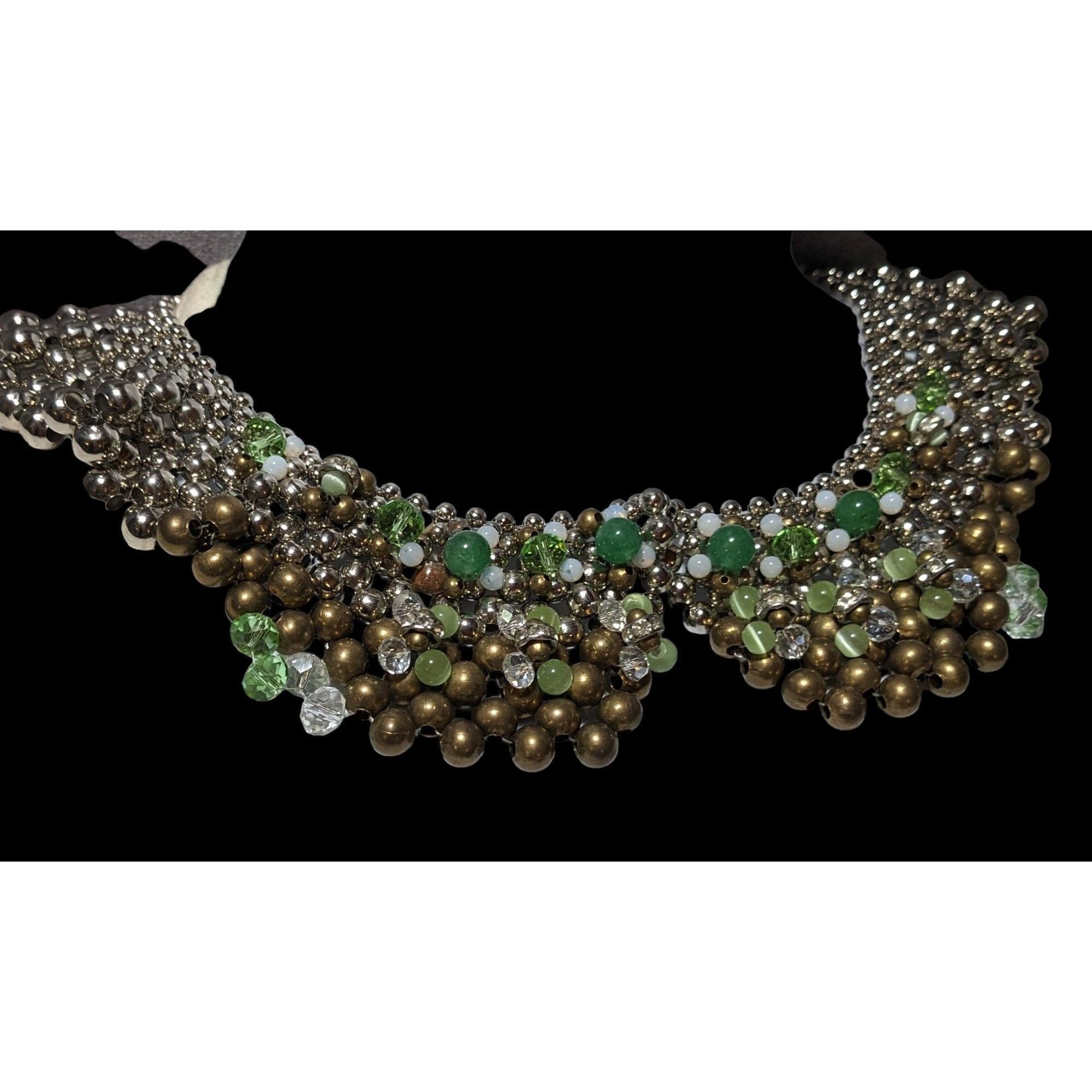 Other Pam Hiran Vintage 90s Beaded Bib Necklace Size ONE SIZE - 3 Thumbnail