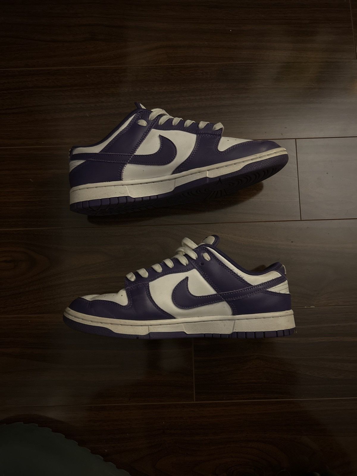 Nike white and purple dunks Size US 9.5 / EU 42-43 - 6 Thumbnail