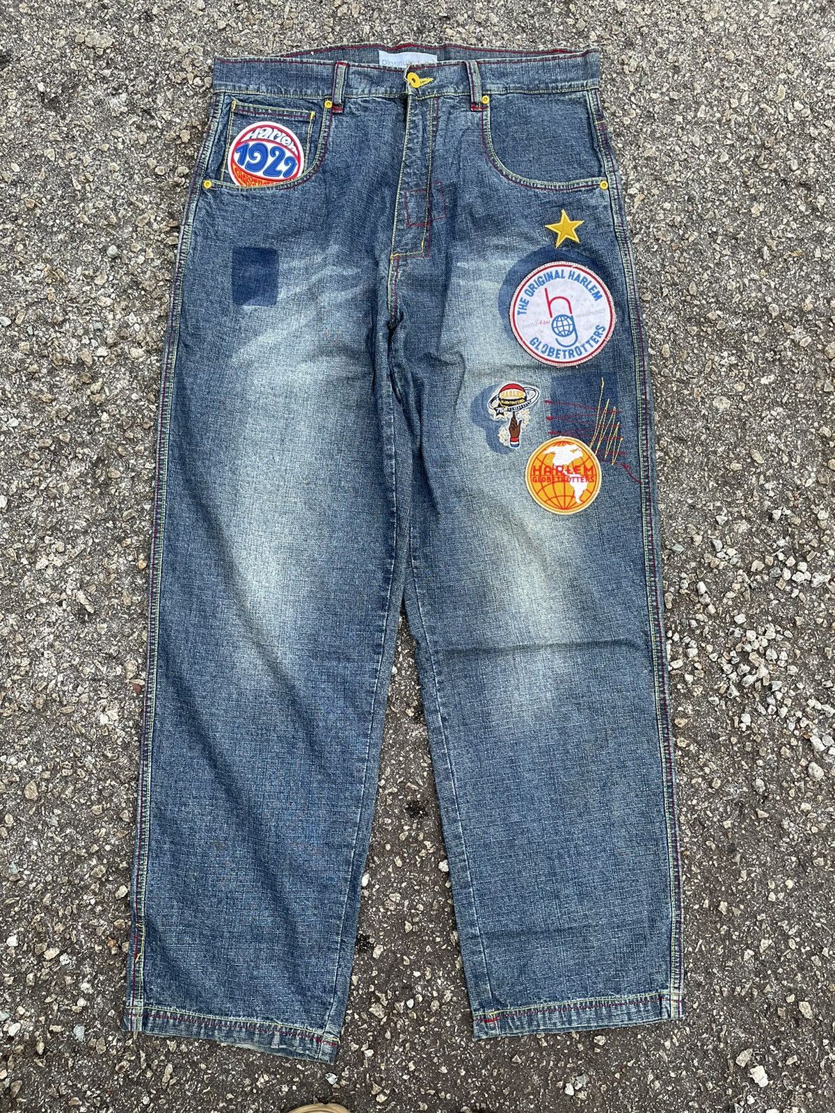 Fubu Fubu x Harlem Globetrotters Baggy Jeans Streetwear Size US 36 / EU 52 - 1 Thumbnail