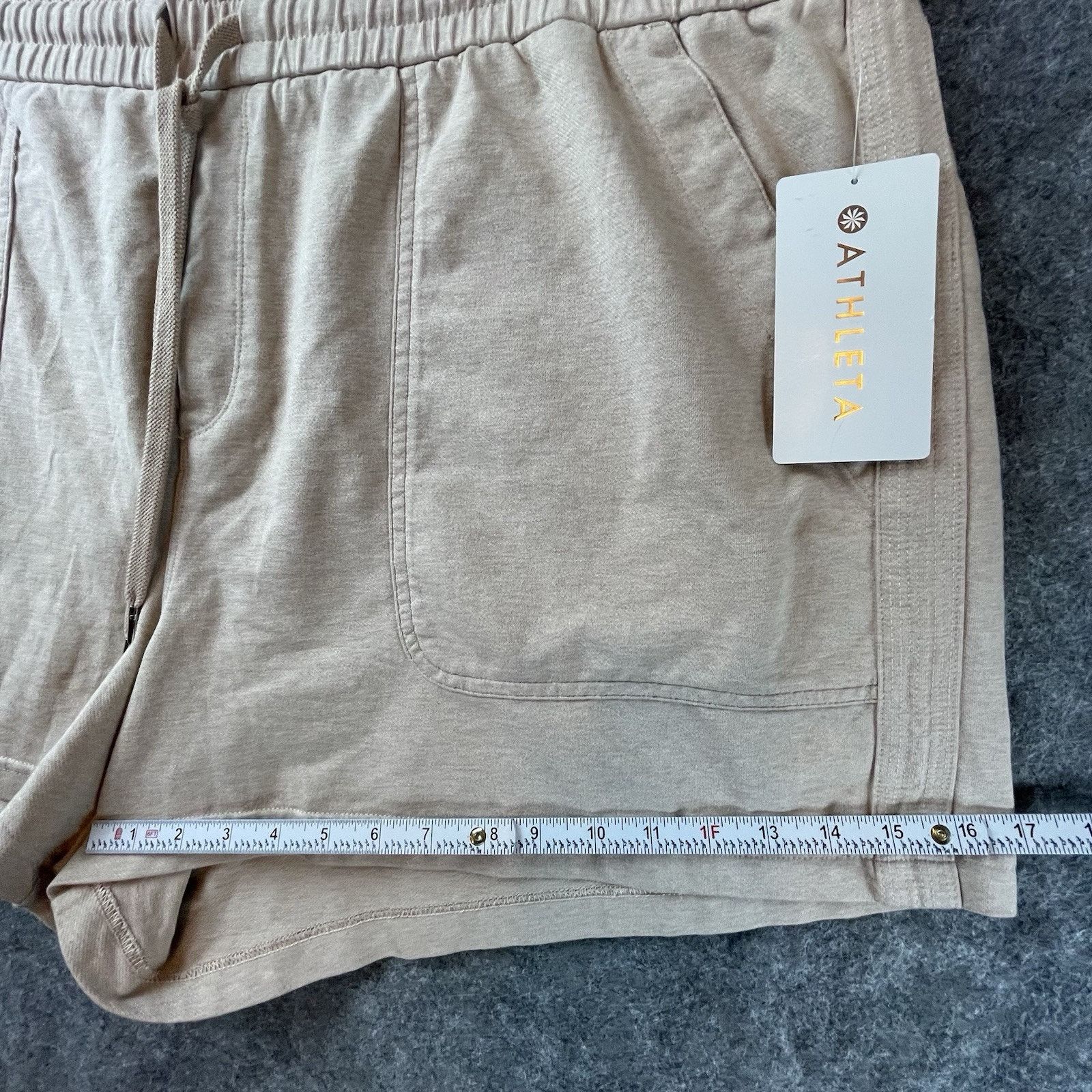 Athleta Athleta Shorts Womens 26 Moca Farallon Heathered Organic UPF Size 26" / US 2 / IT 38 - 7 Thumbnail