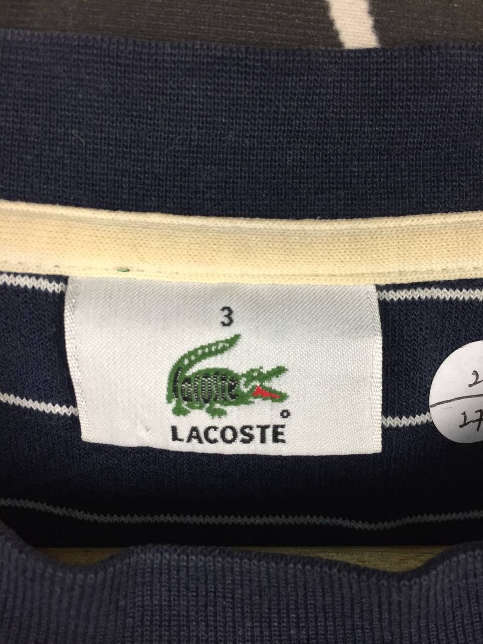 Lacoste Vtg Lacoste Small Logo Made In Japan Striped Pocket Tee Size US L / EU 52-54 / 3 - 13 Thumbnail